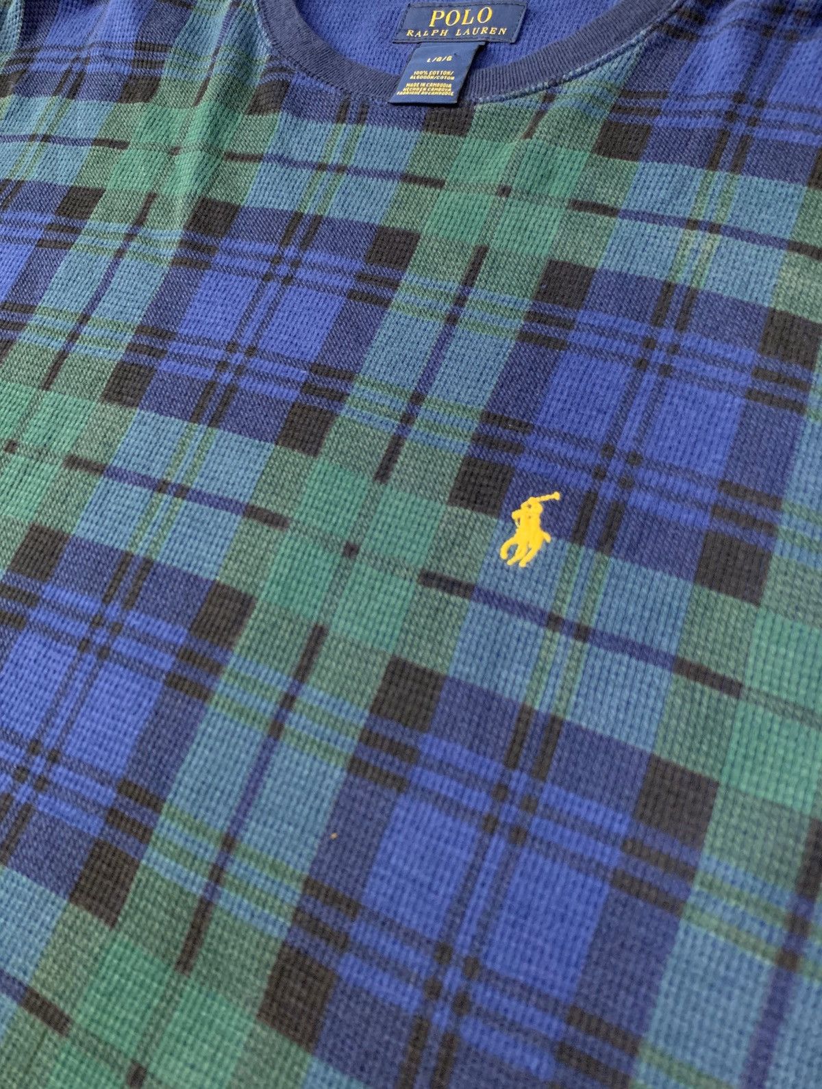 Polo Ralph Lauren × Vintage POLO RALPH LAUREN Long Sleeve Shirt With Rare Colour Size US L / EU 52-54 / 3 - 3 Thumbnail