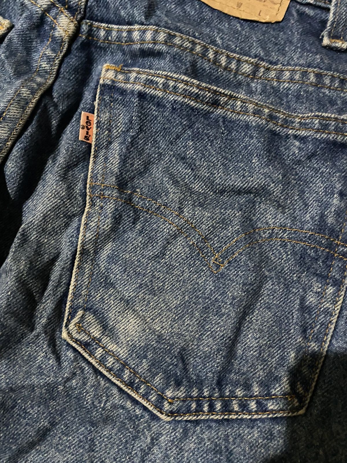 Levi's Vintage Clothing 💥Vintage 90s Flare Levis Orange Tag Ripped Denim Size US 29 - 9 Thumbnail