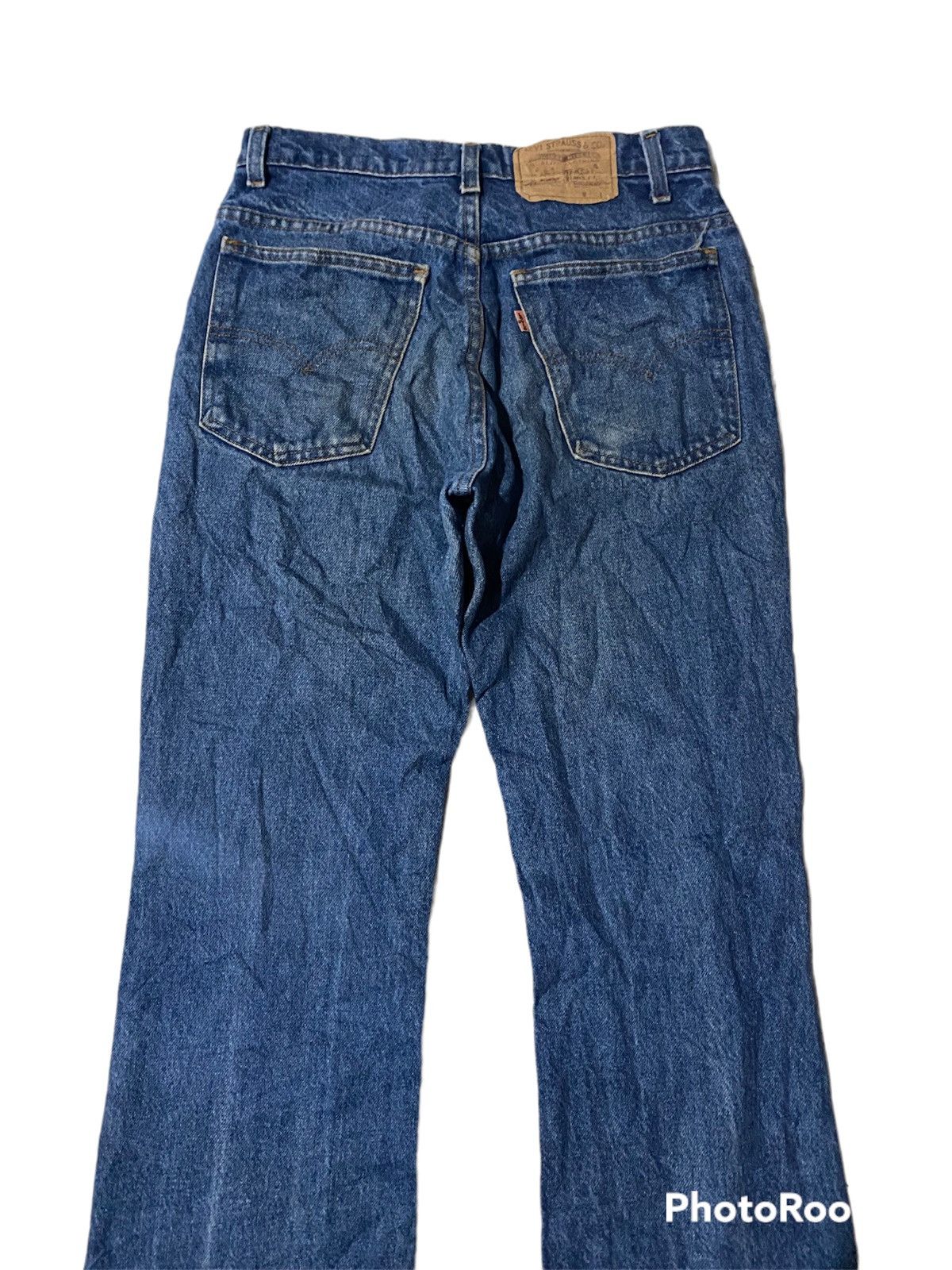 Levi's Vintage Clothing 💥Vintage 90s Flare Levis Orange Tag Ripped Denim Size US 29 - 5 Thumbnail