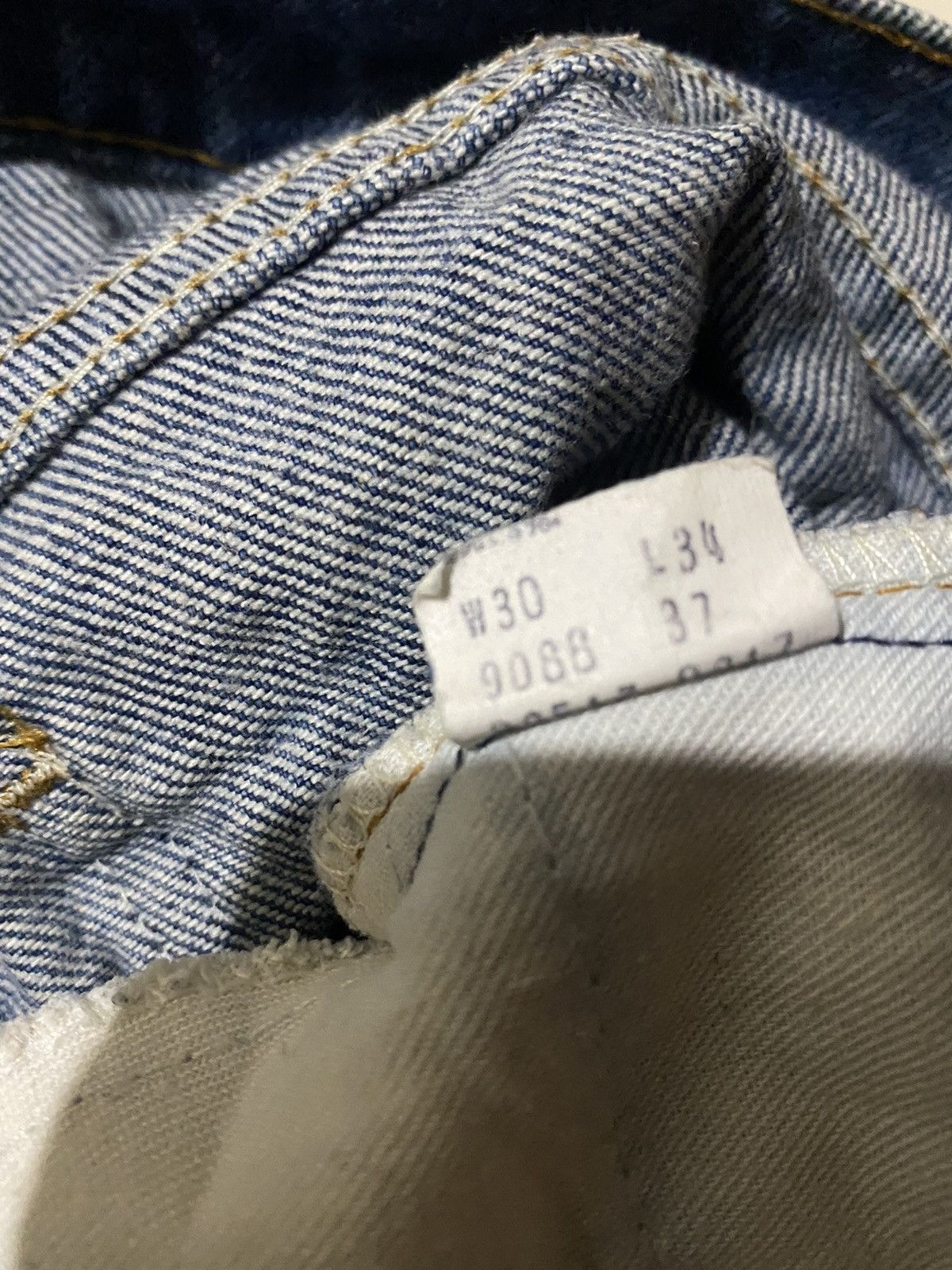 Levi's Vintage Clothing 💥Vintage 90s Flare Levis Orange Tag Ripped Denim Size US 29 - 11 Thumbnail