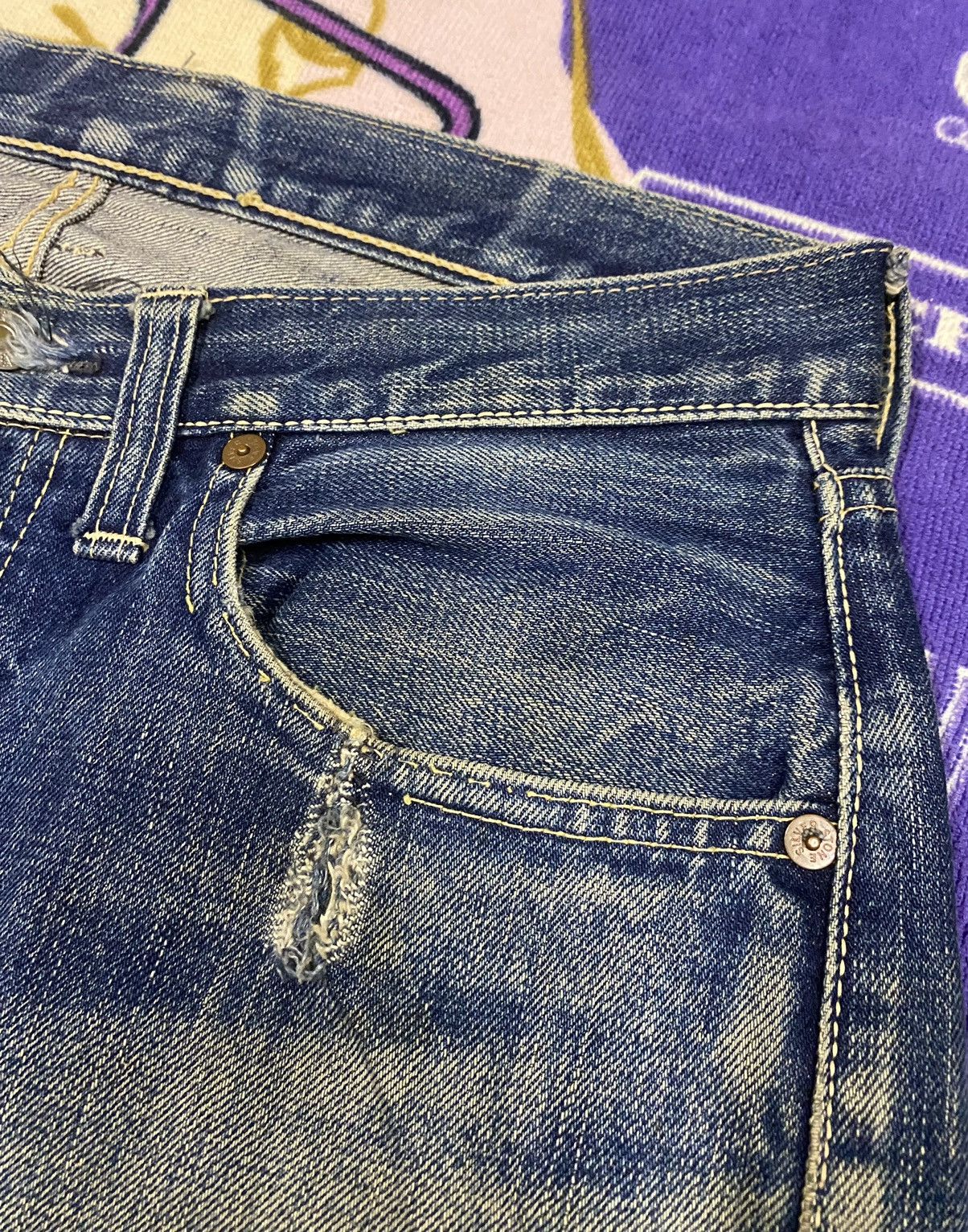 Japanese Brand × Vintage Distressed Denim by SILVER STONE Selvedge Japan x Rare Size US 32 / EU 48 - 7 Thumbnail