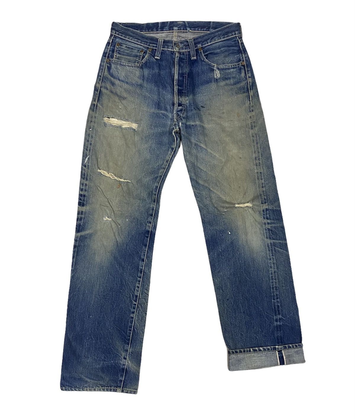Japanese Brand × Vintage Distressed Denim by SILVER STONE Selvedge Japan x Rare Size US 32 / EU 48 - 1 Thumbnail