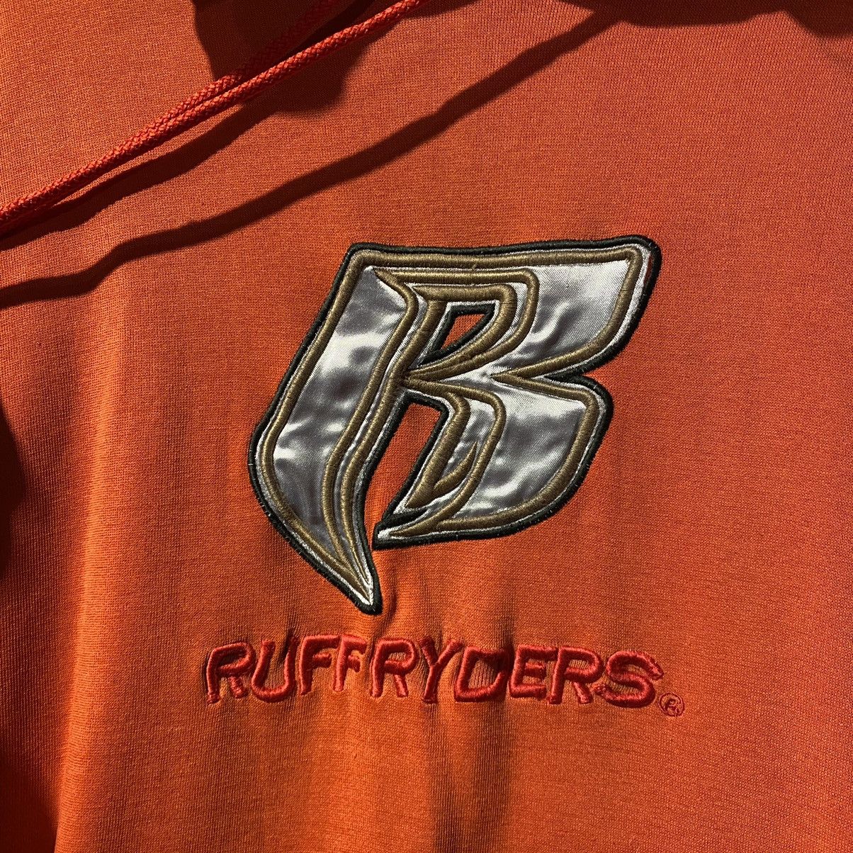 Rap Tees × Ruff Ryders × Vintage VINTAGE VERY RARE‼️Ruff Ryders Logo Embroidery Hoodies Size US XL / EU 56 / 4 - 5 Thumbnail