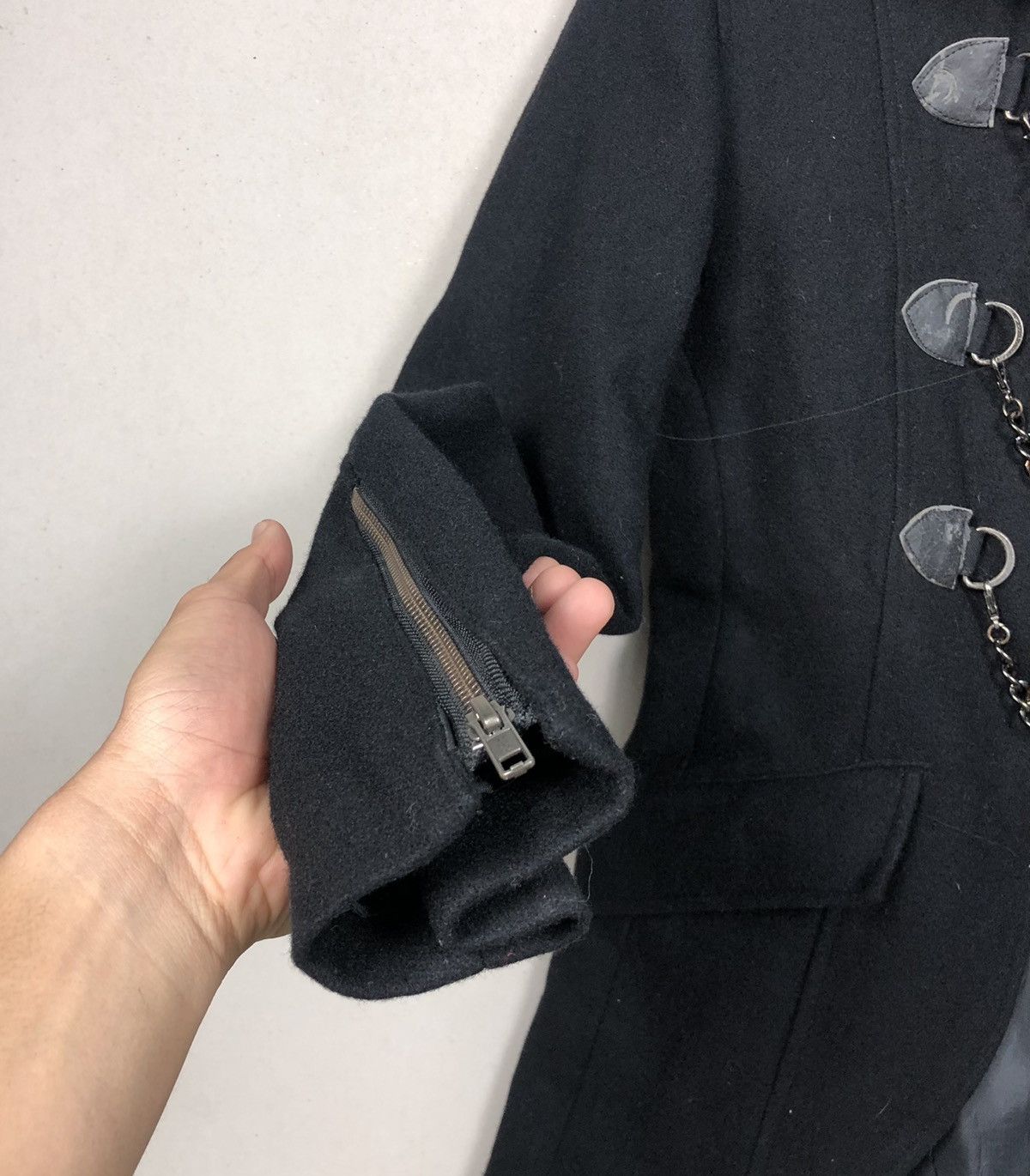 Japanese Brand × Michael Jackson × Seditionaries Rare! Black Peace Now For Men Punk Gothic Hooded Jacket Size US M / EU 48-50 / 2 - 6 Thumbnail