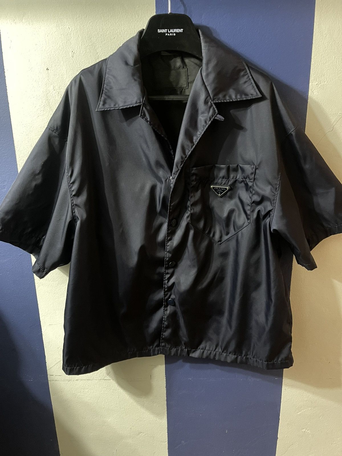 Prada Prada Navy Bowling Shirt Size US S / EU 44-46 / 1 - 2 Thumbnail