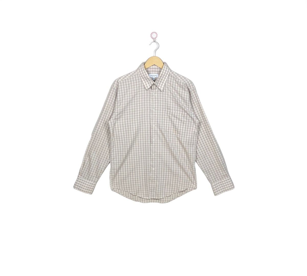 Yves Saint Laurent Yves Saint Lauren Checkered Shirt Buttons Up Size US M / EU 48-50 / 2 - 1 Thumbnail