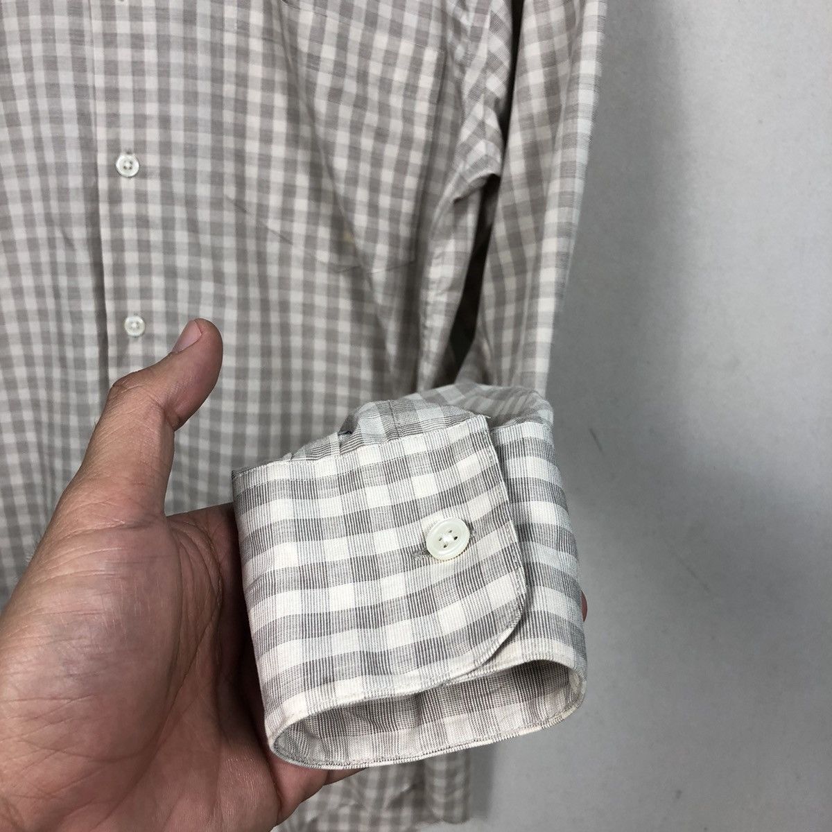 Yves Saint Laurent Yves Saint Lauren Checkered Shirt Buttons Up Size US M / EU 48-50 / 2 - 7 Thumbnail