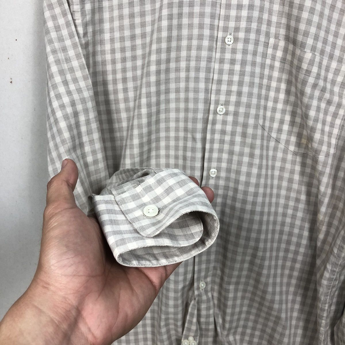 Yves Saint Laurent Yves Saint Lauren Checkered Shirt Buttons Up Size US M / EU 48-50 / 2 - 8 Thumbnail