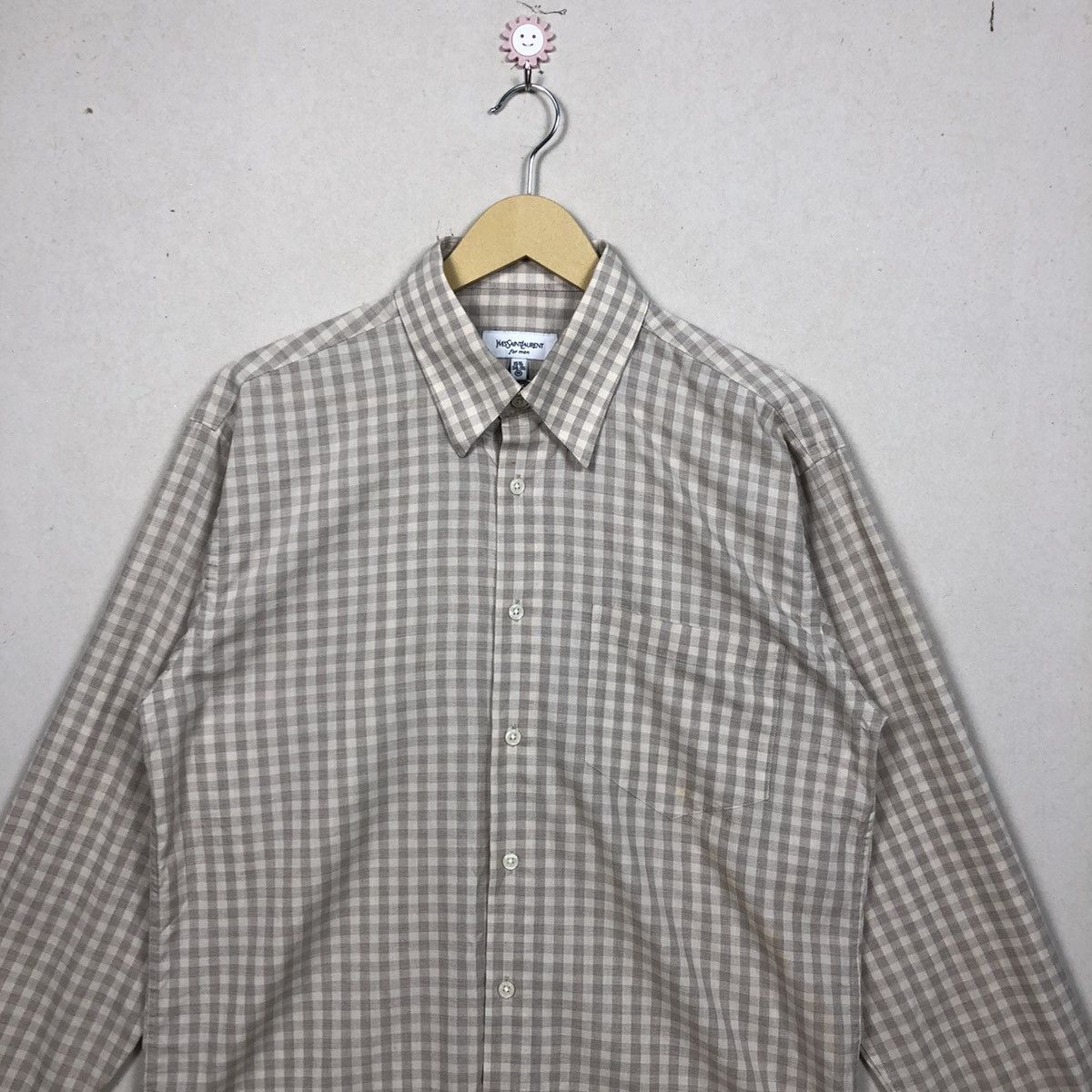 Yves Saint Laurent Yves Saint Lauren Checkered Shirt Buttons Up Size US M / EU 48-50 / 2 - 3 Thumbnail