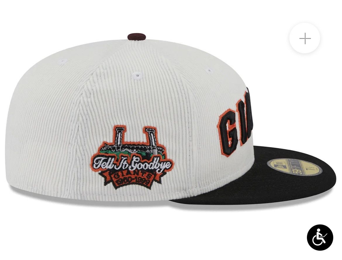 Giant × Lids 7 3/8 - SF Giants Cord Script New Era 59Fifty Fitted Hat Size ONE SIZE - 8 Thumbnail