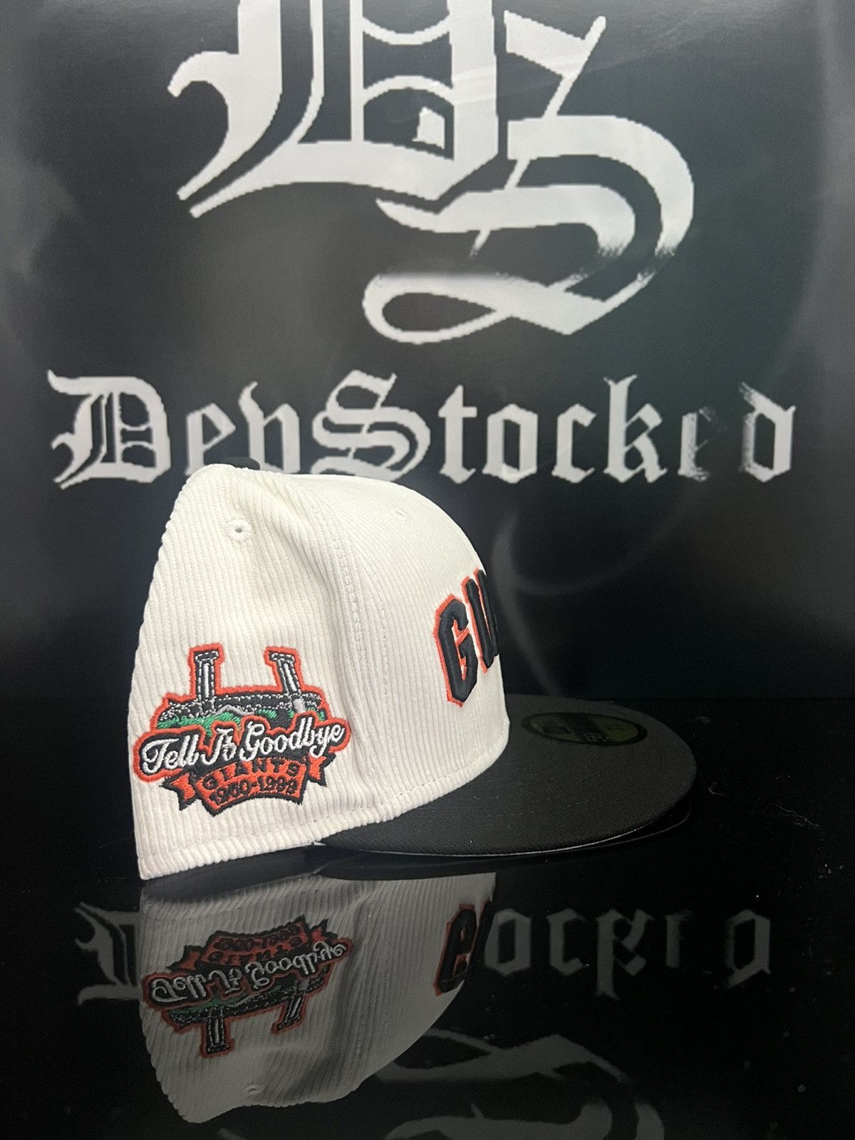 Giant × Lids 7 3/8 - SF Giants Cord Script New Era 59Fifty Fitted Hat Size ONE SIZE - 3 Thumbnail