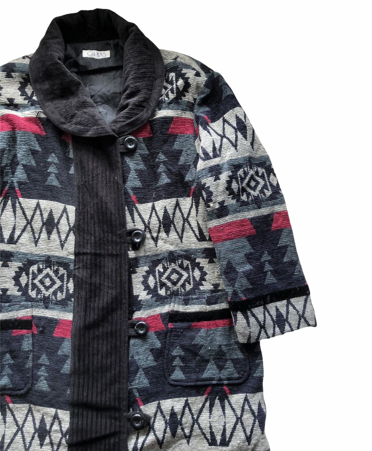 Vintage 1990s Giplas Japan Aztec Motif Navajo Heavy knit Jacket Size US M / EU 48-50 / 2 - 4 Thumbnail