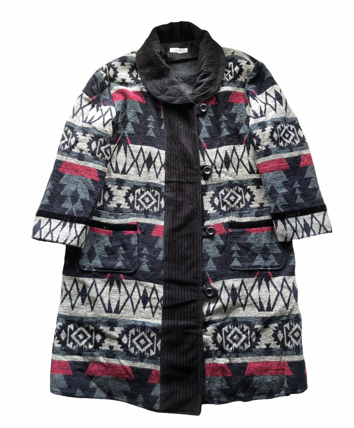 Vintage 1990s Giplas Japan Aztec Motif Navajo Heavy knit Jacket Size US M / EU 48-50 / 2 - 1 Thumbnail