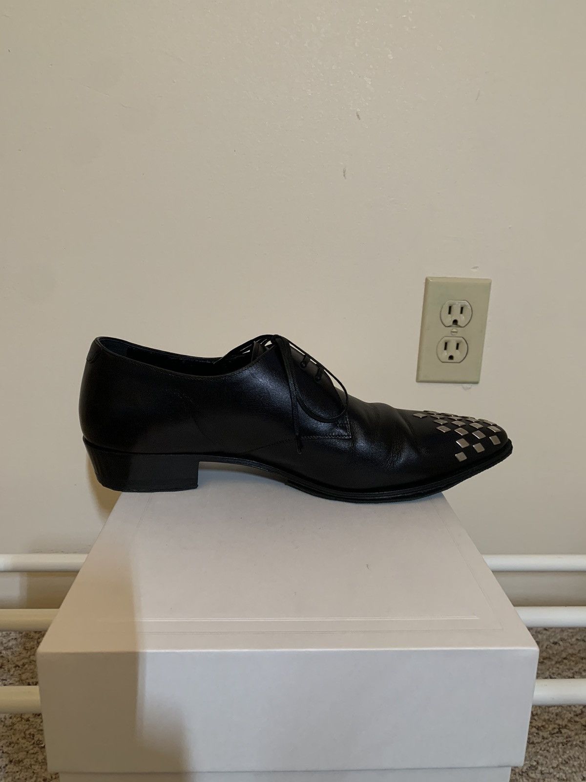 Celine × Hedi Slimane Celine SS19 Diamond Studded Jacno Loafers Size US 7 / EU 40 - 6 Thumbnail