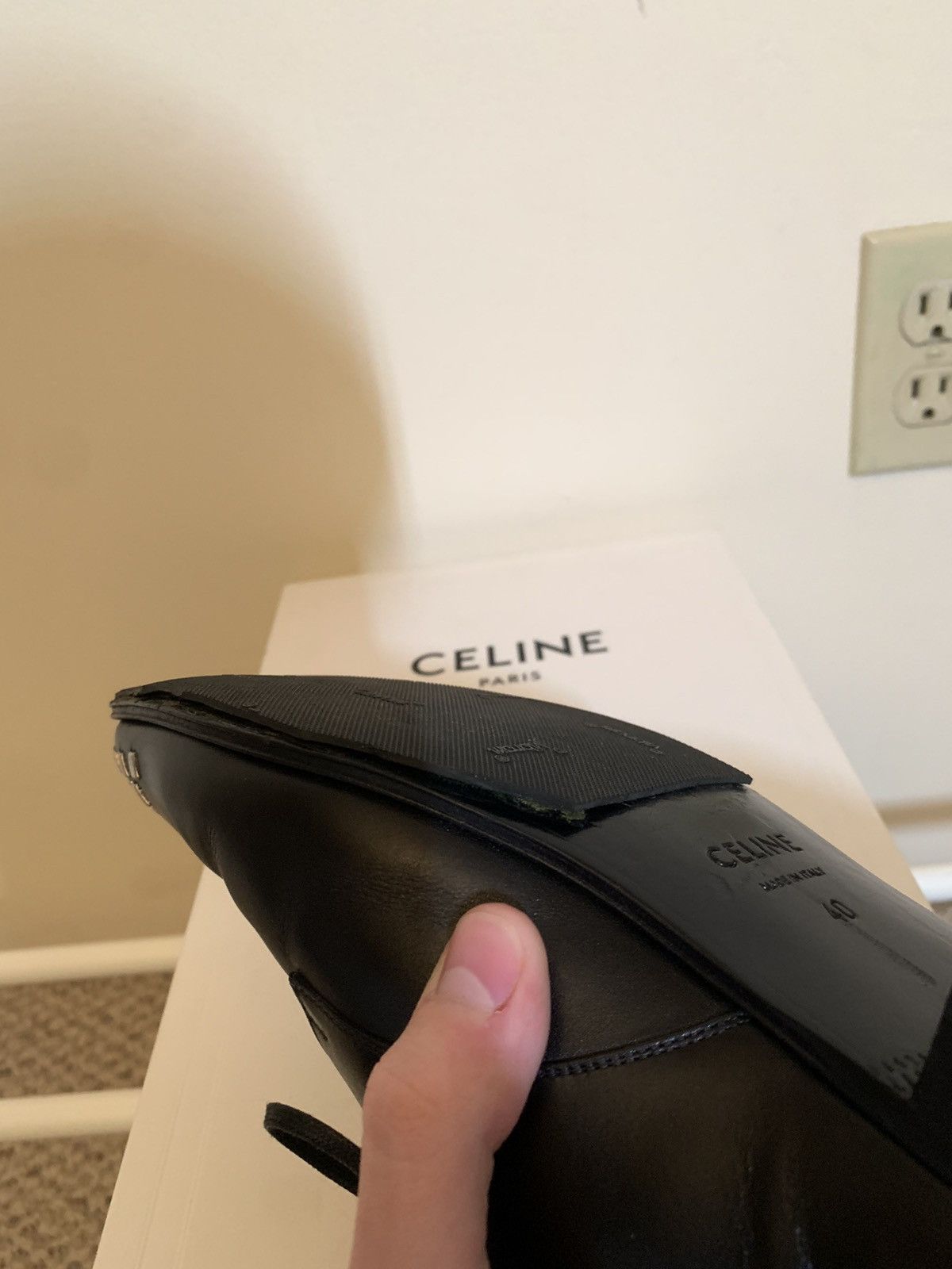 Celine × Hedi Slimane Celine SS19 Diamond Studded Jacno Loafers Size US 7 / EU 40 - 11 Thumbnail