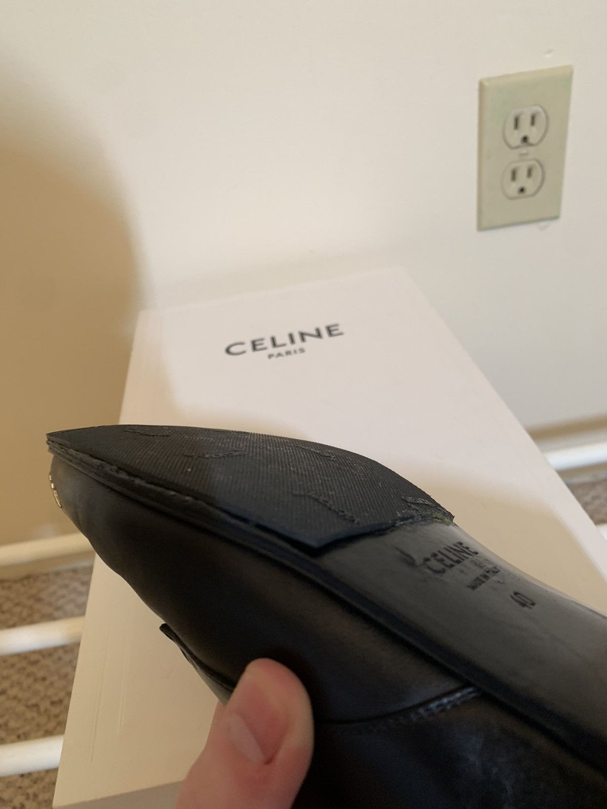Celine × Hedi Slimane Celine SS19 Diamond Studded Jacno Loafers Size US 7 / EU 40 - 10 Thumbnail