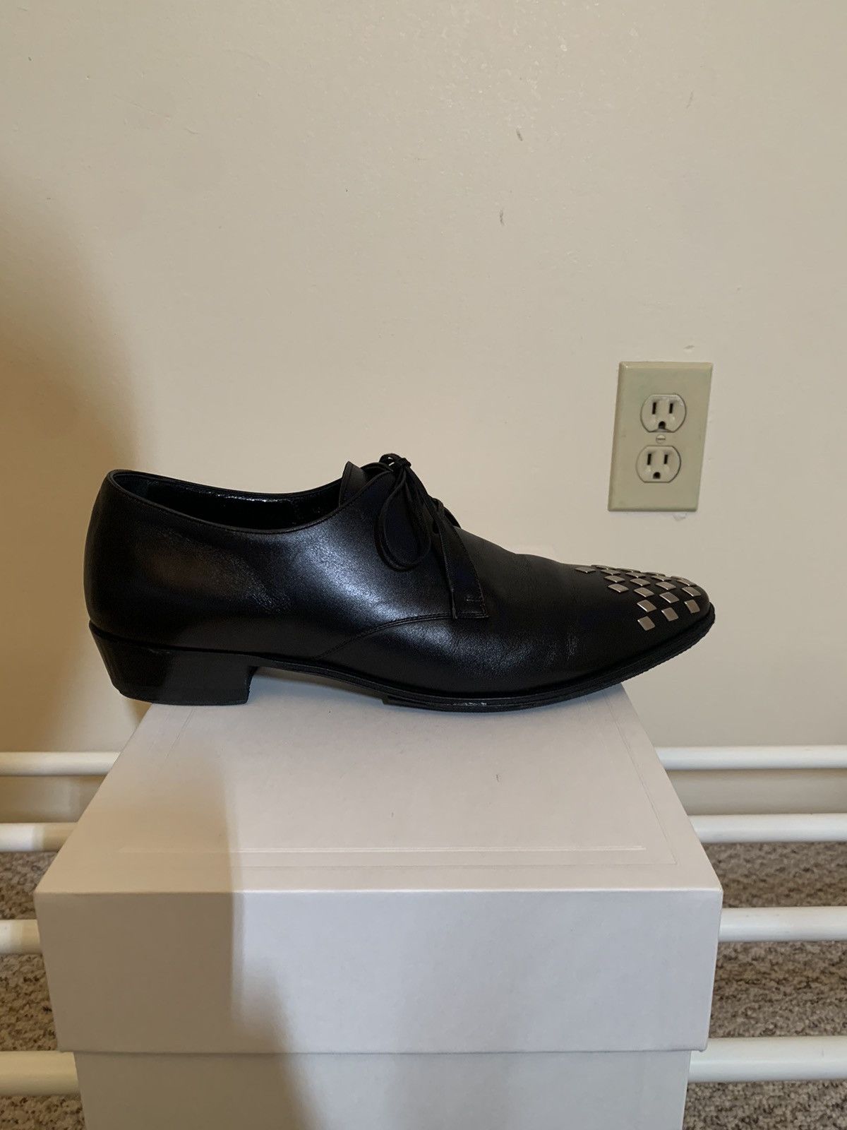 Celine × Hedi Slimane Celine SS19 Diamond Studded Jacno Loafers Size US 7 / EU 40 - 4 Thumbnail