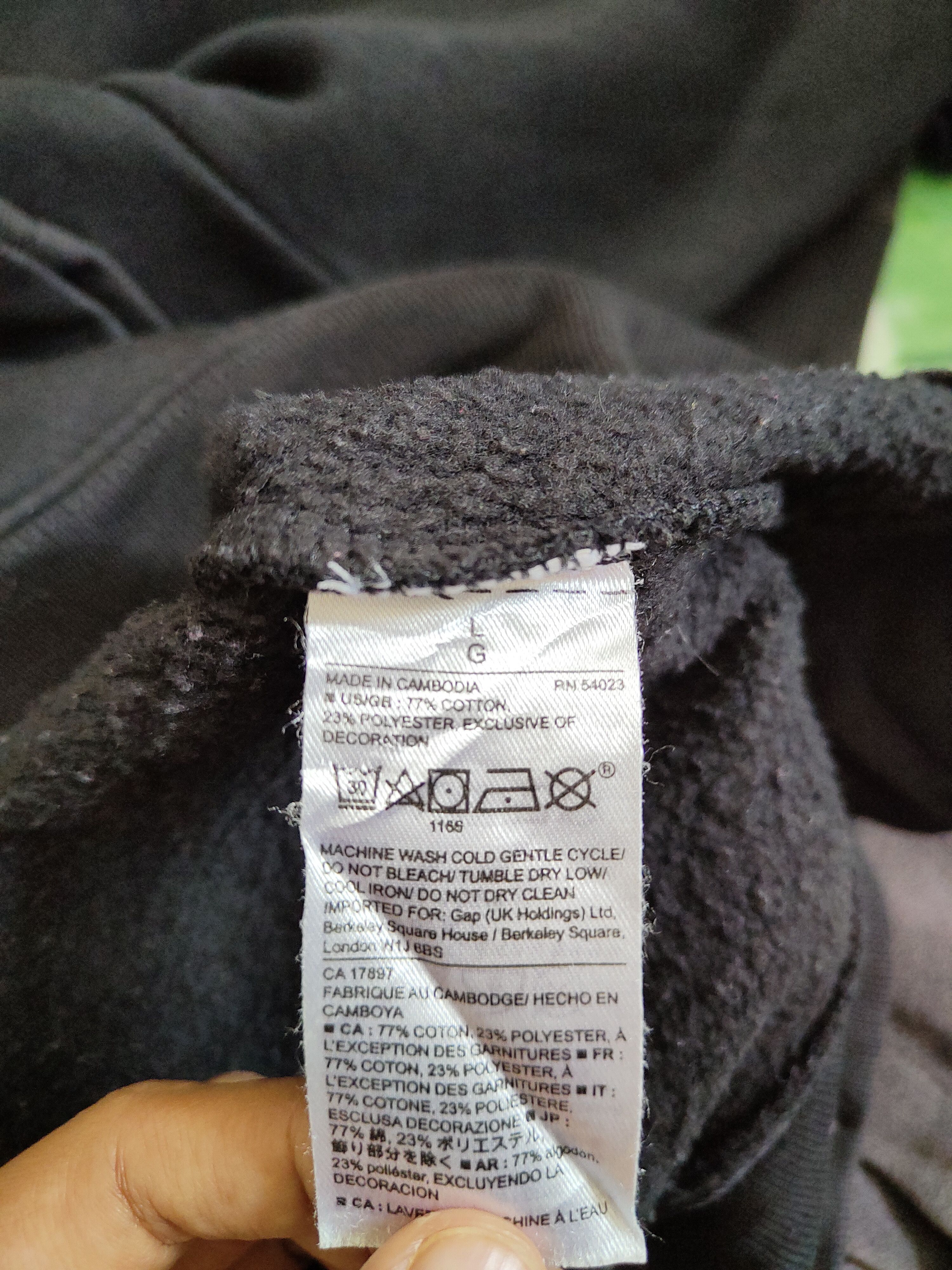 Gap DL GAP Black Hoodie Sweatshirt #307B Size US L / EU 52-54 / 3 - 10 Thumbnail