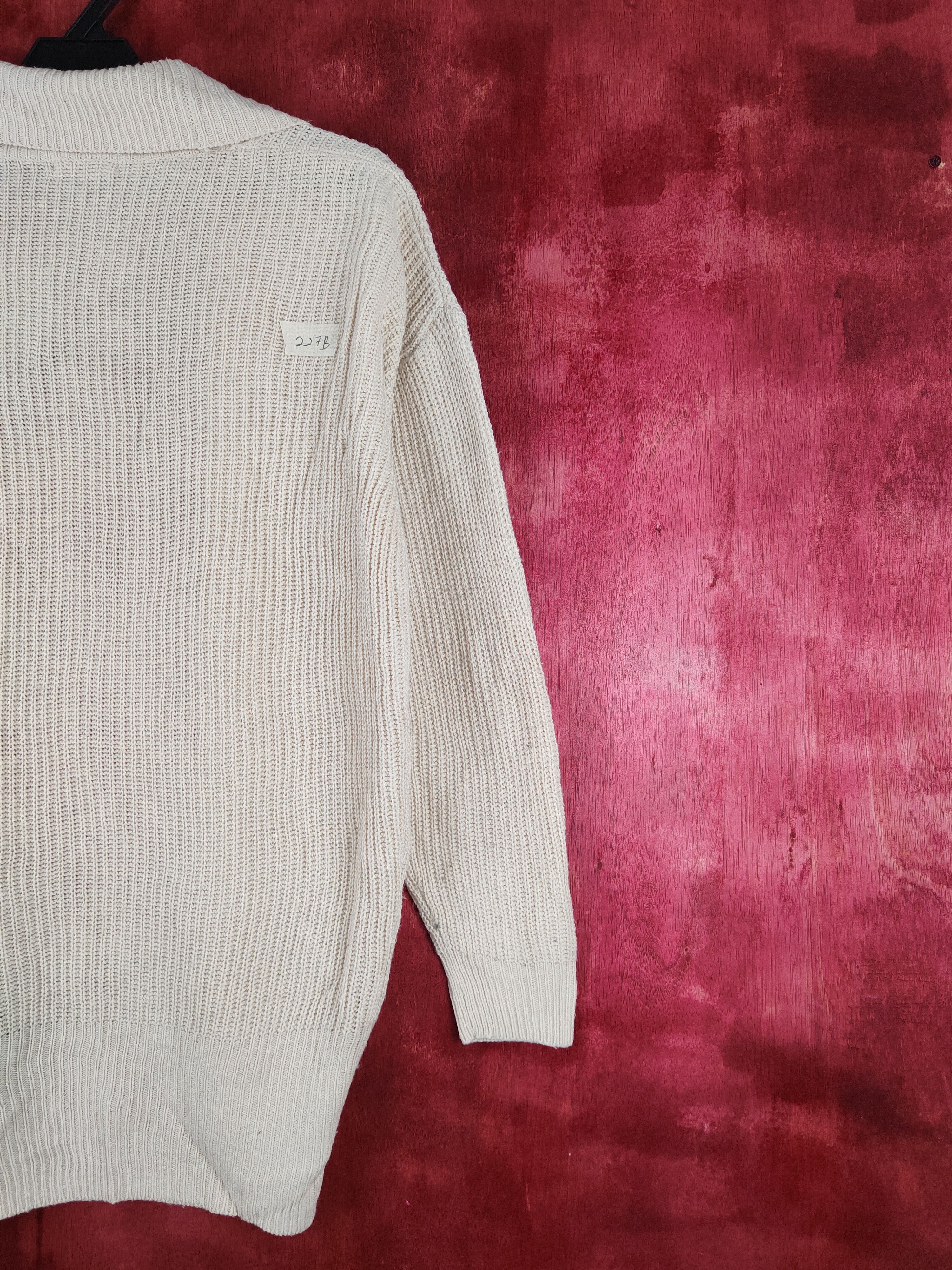 Homespun Knitwear Cinema Club Cream Knitwear Cardigan #227B Size M / US 6-8 / IT 42-44 - 9 Thumbnail