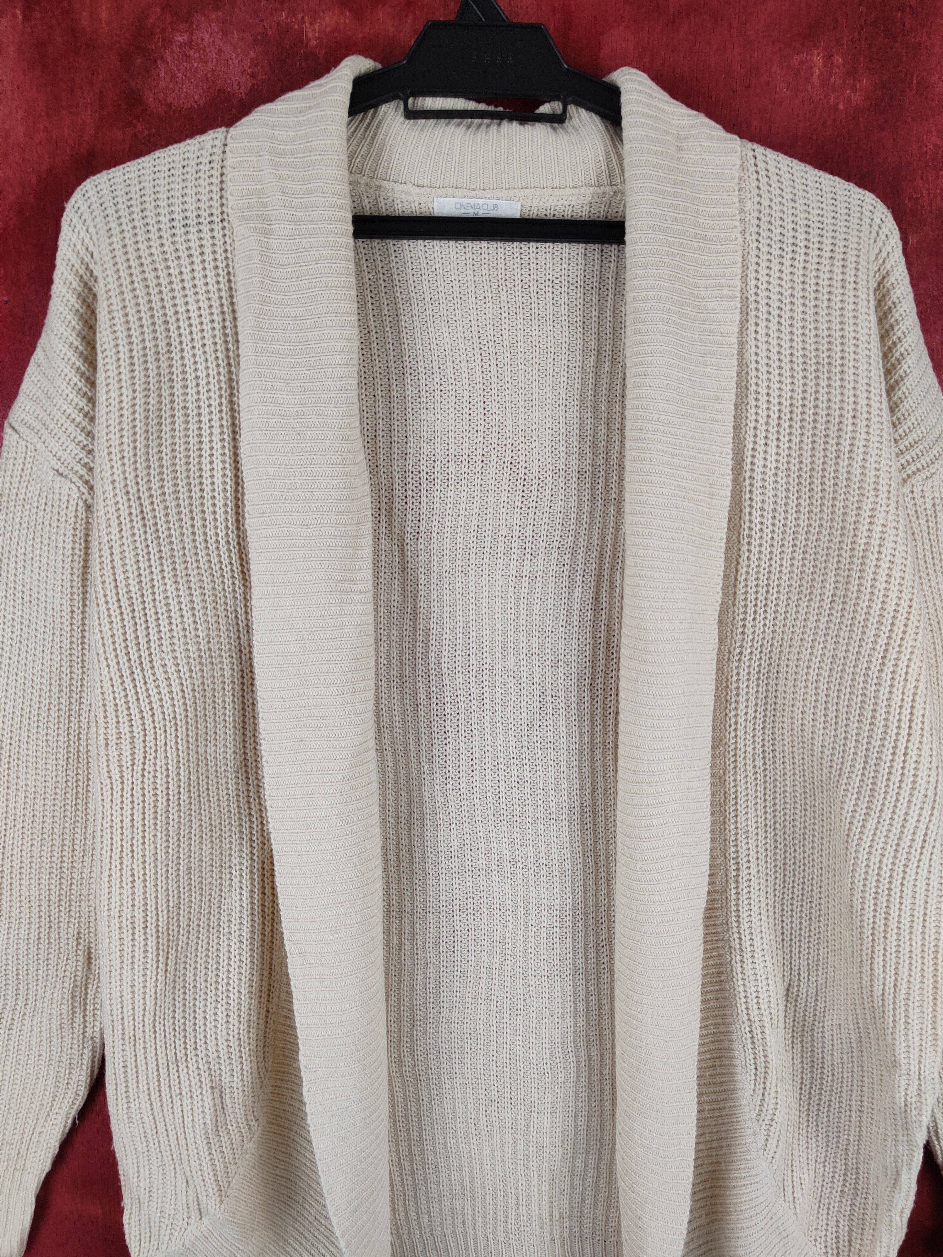 Homespun Knitwear Cinema Club Cream Knitwear Cardigan #227B Size M / US 6-8 / IT 42-44 - 2 Thumbnail
