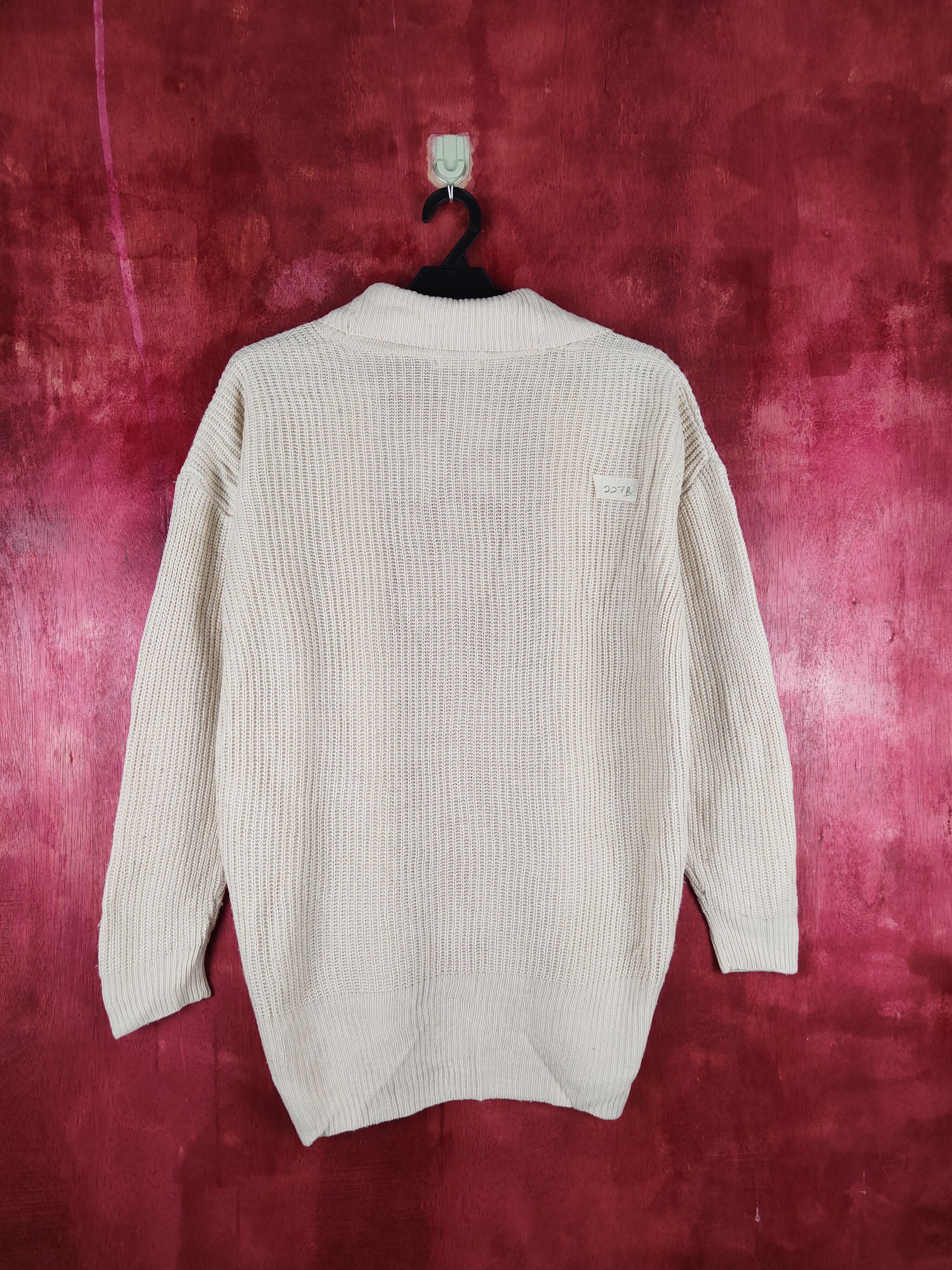 Homespun Knitwear Cinema Club Cream Knitwear Cardigan #227B Size M / US 6-8 / IT 42-44 - 7 Thumbnail