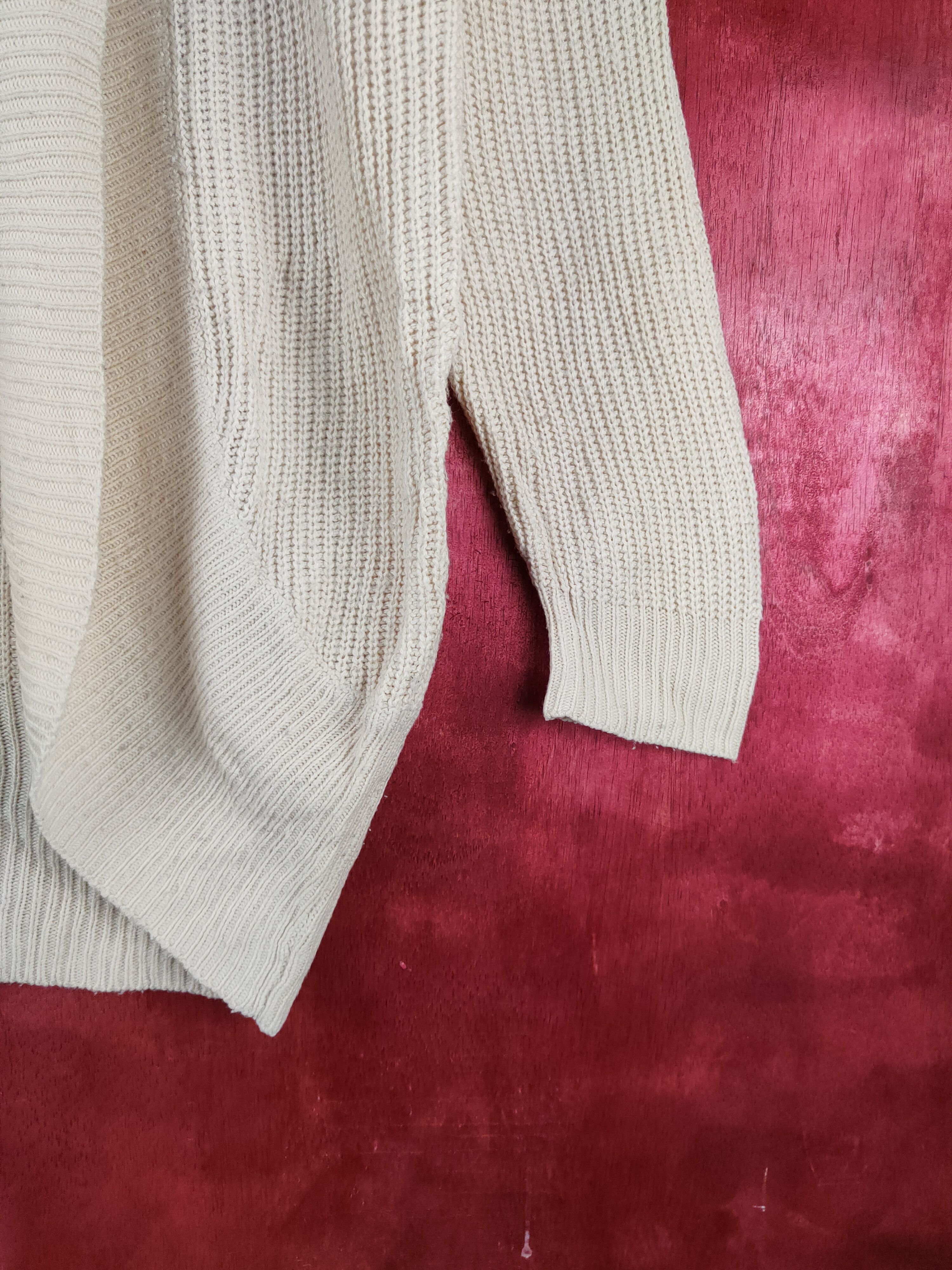 Homespun Knitwear Cinema Club Cream Knitwear Cardigan #227B Size M / US 6-8 / IT 42-44 - 6 Thumbnail