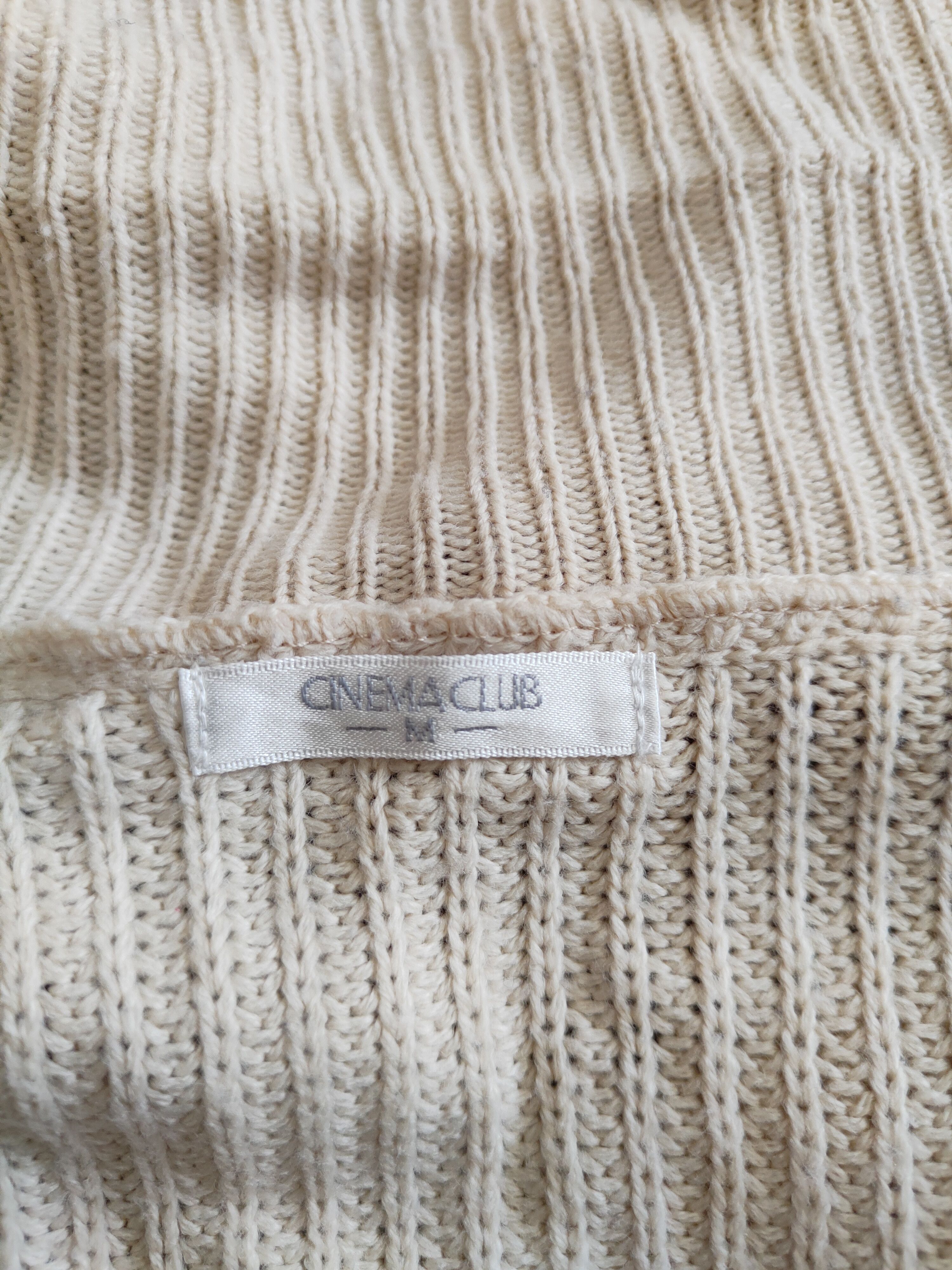 Homespun Knitwear Cinema Club Cream Knitwear Cardigan #227B Size M / US 6-8 / IT 42-44 - 11 Thumbnail