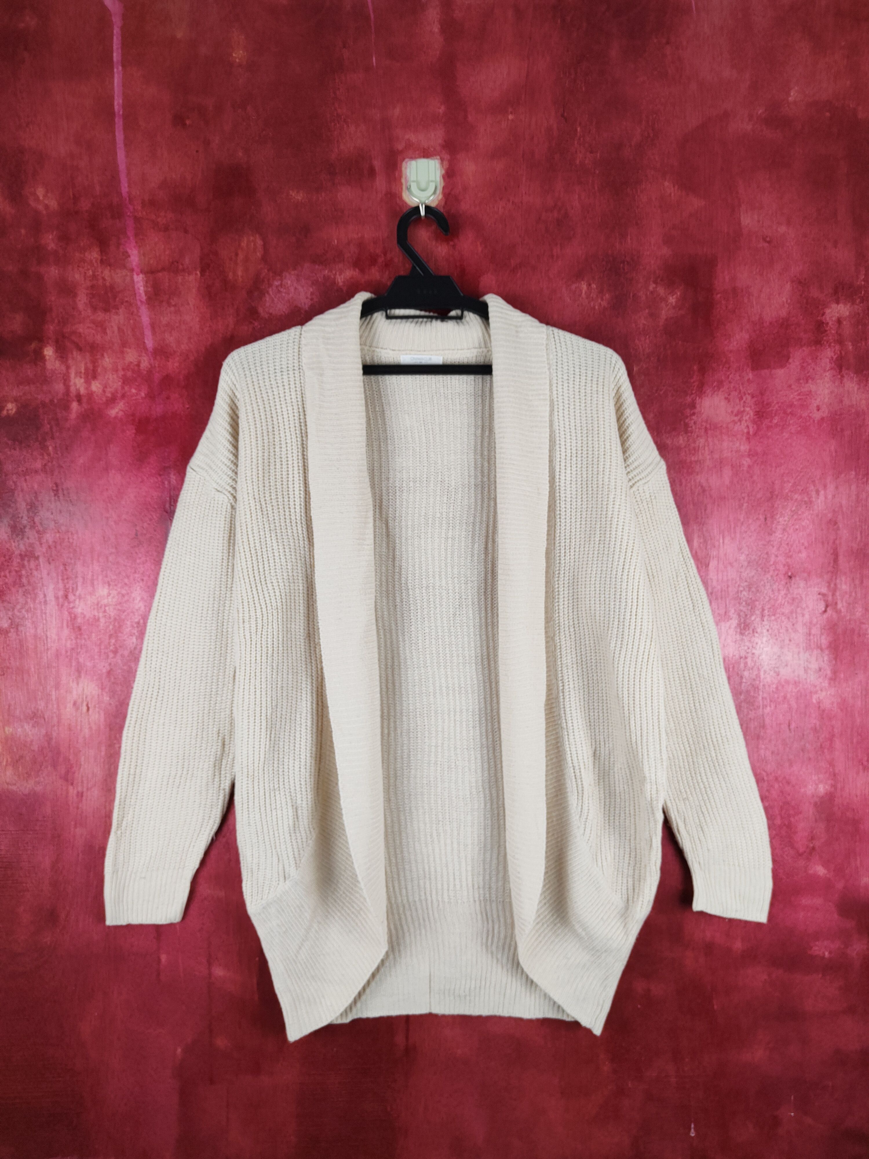 image of Cinema Club Cream Knitwear Cardigan 227B, Women's (Size Medium)