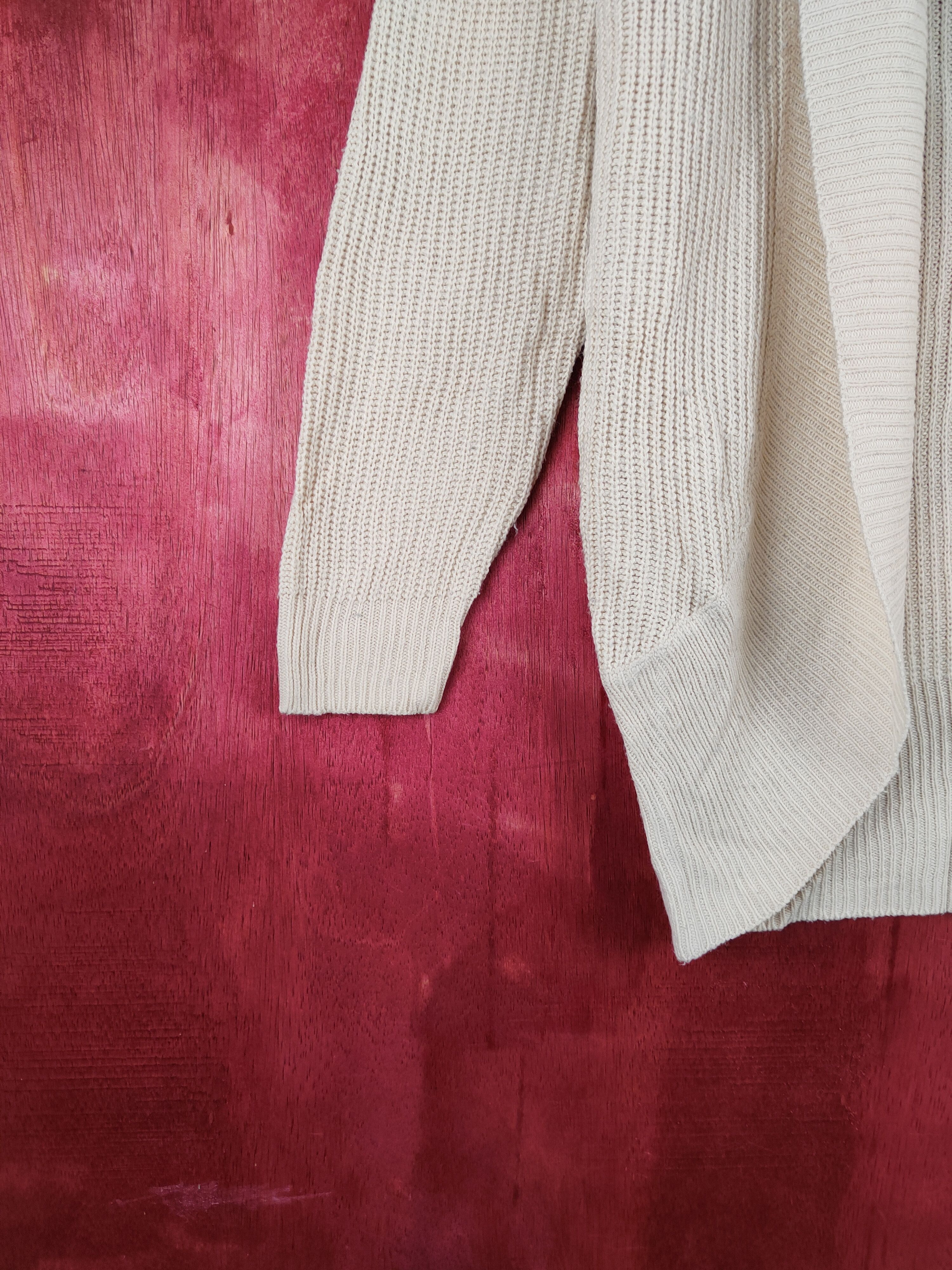 Homespun Knitwear Cinema Club Cream Knitwear Cardigan #227B Size M / US 6-8 / IT 42-44 - 4 Thumbnail