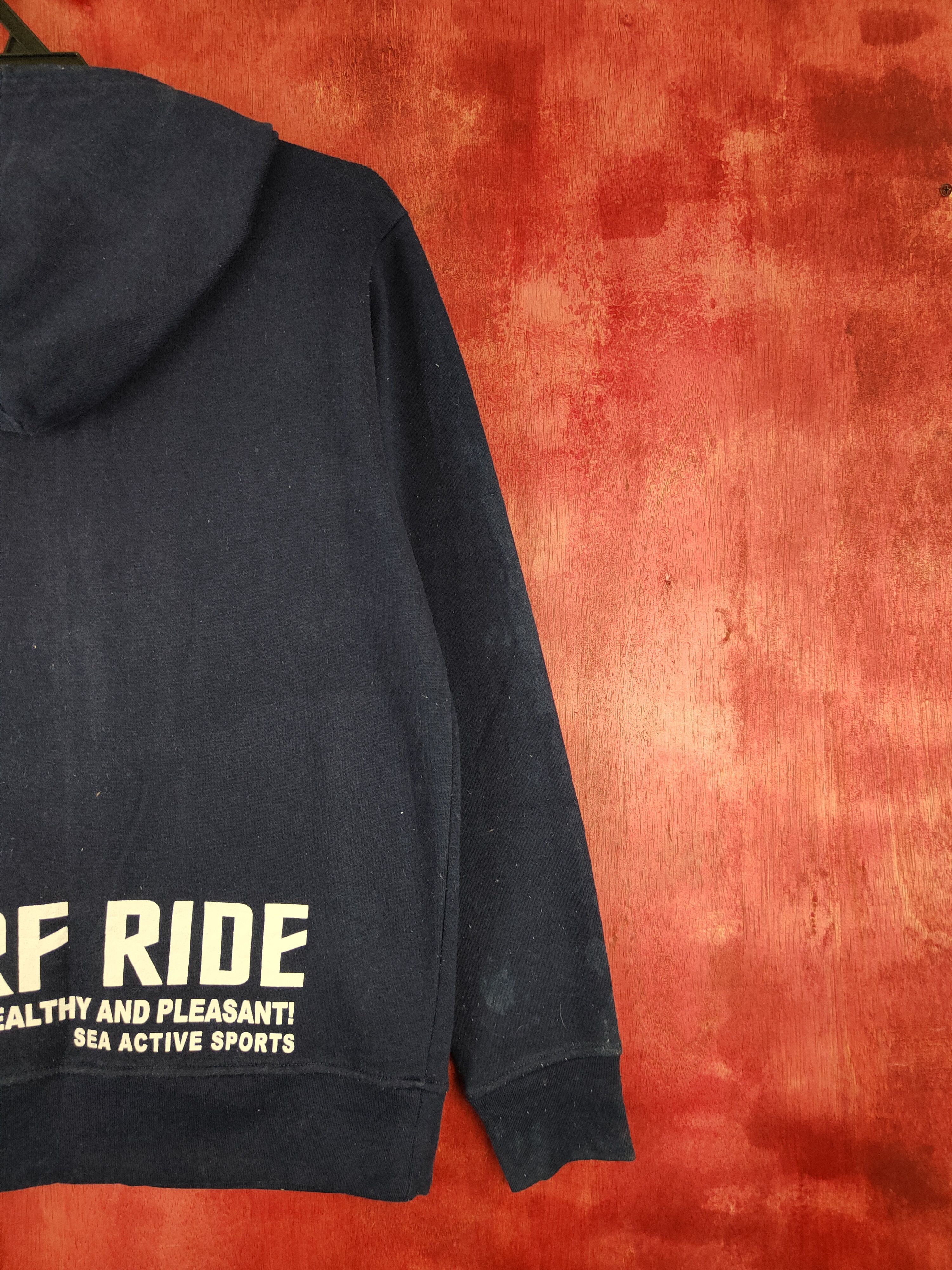 Japanese Brand Fly Beans surf Dark Blue Hoodie Sweater #304B Size US M / EU 48-50 / 2 - 11 Thumbnail