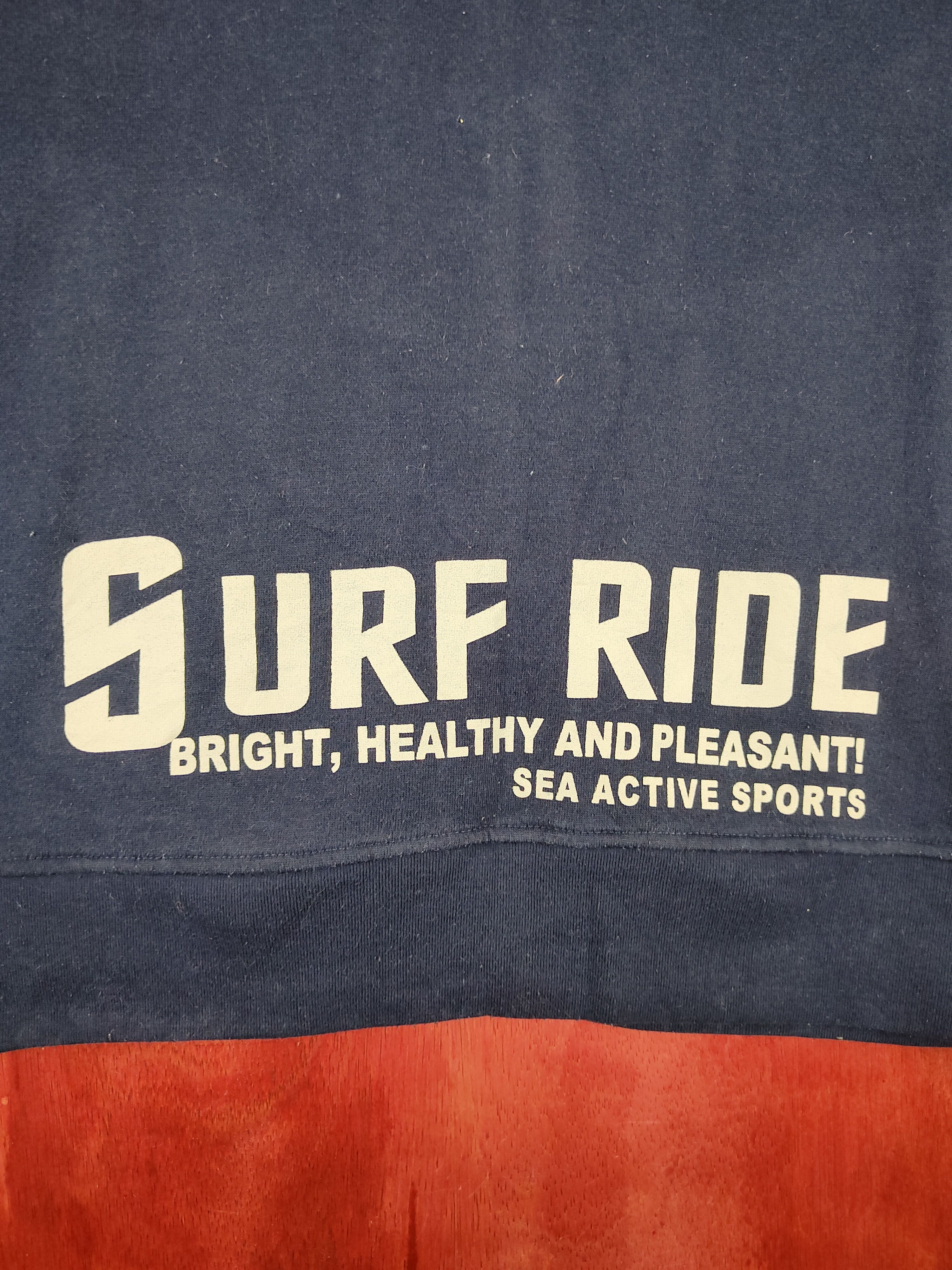 Japanese Brand Fly Beans surf Dark Blue Hoodie Sweater #304B Size US M / EU 48-50 / 2 - 9 Thumbnail