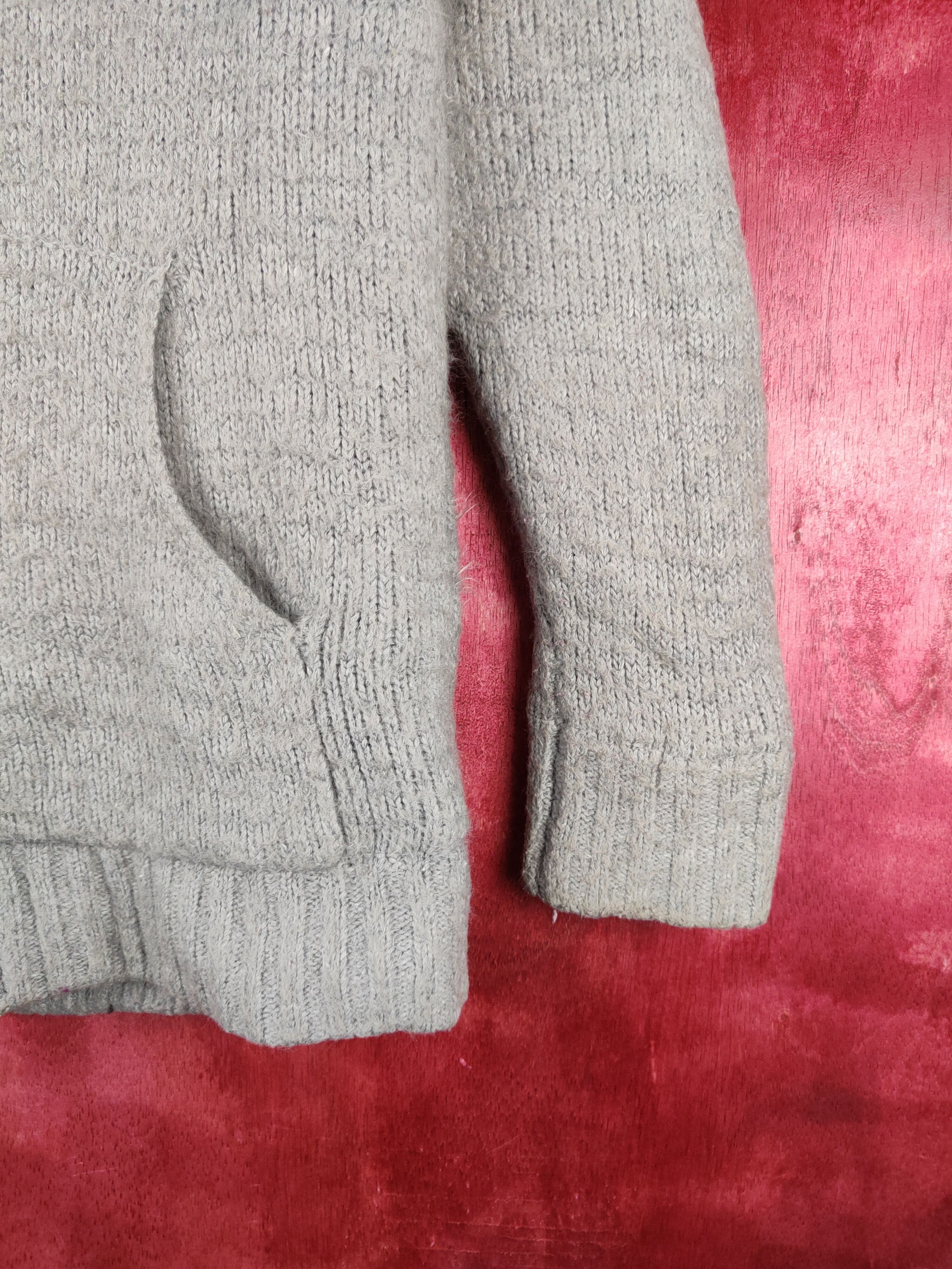 Japanese Brand Japan mohair Gray Faded Knitwear Hoodie Sweater #233B Size M / US 6-8 / IT 42-44 - 6 Thumbnail