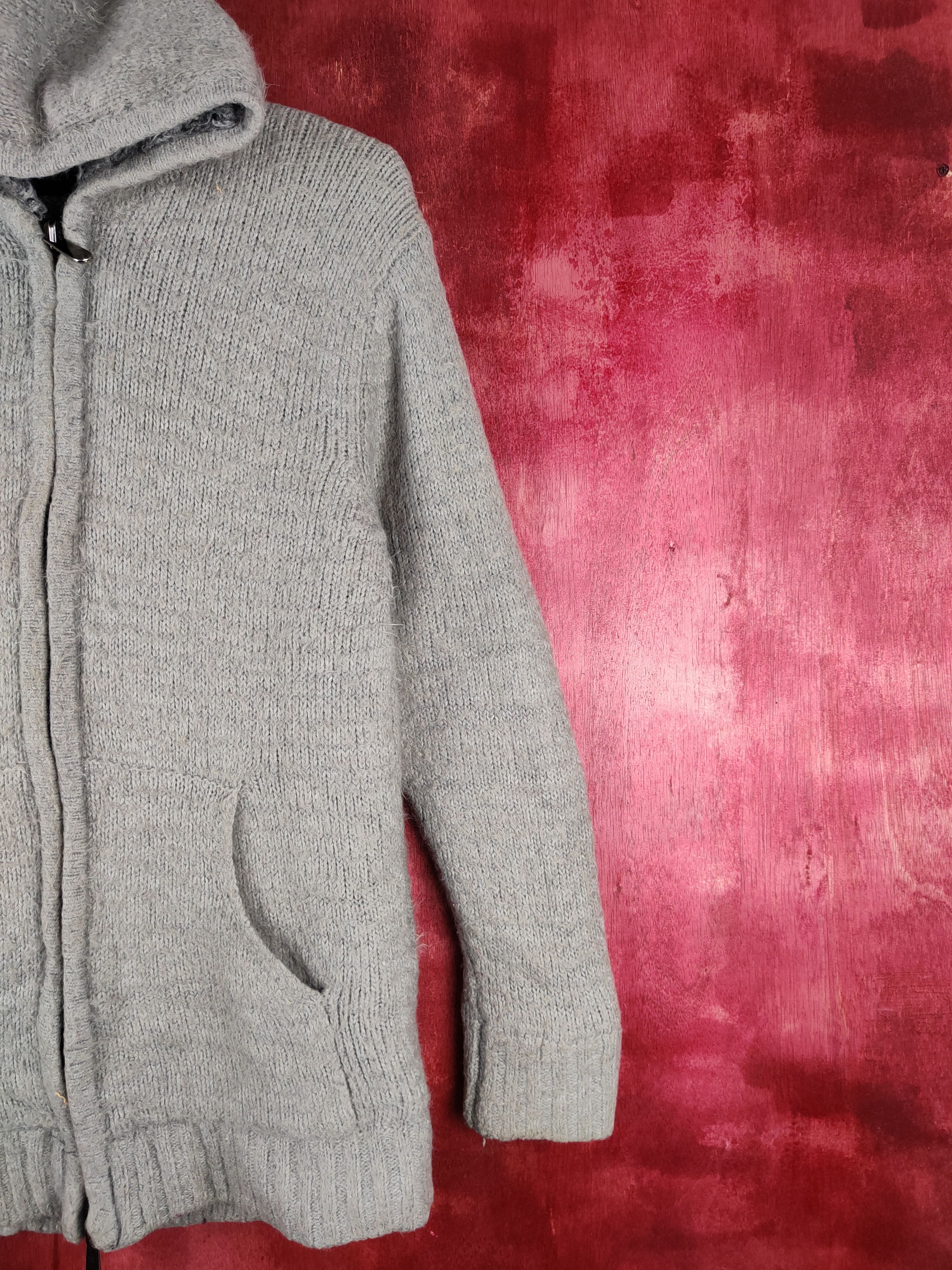 Japanese Brand Japan mohair Gray Faded Knitwear Hoodie Sweater #233B Size M / US 6-8 / IT 42-44 - 5 Thumbnail
