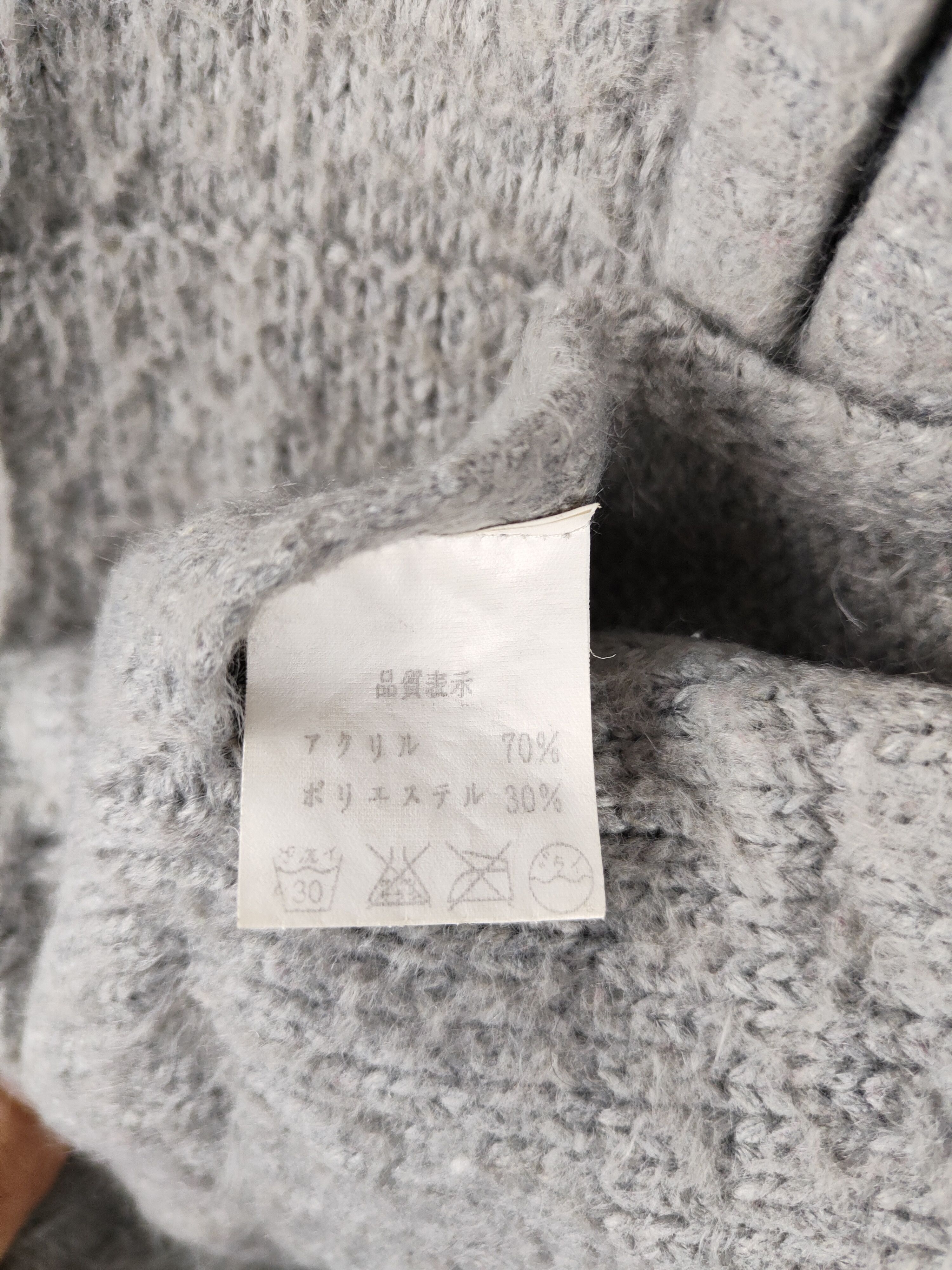 Japanese Brand Japan mohair Gray Faded Knitwear Hoodie Sweater #233B Size M / US 6-8 / IT 42-44 - 10 Thumbnail