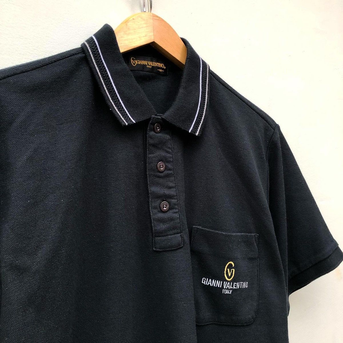 Gianni Valentino × Valentino VINTAGE GIANNI VALENTINO POLO SHIRT BIG LOGO Size US M / EU 48-50 / 2 - 3 Thumbnail