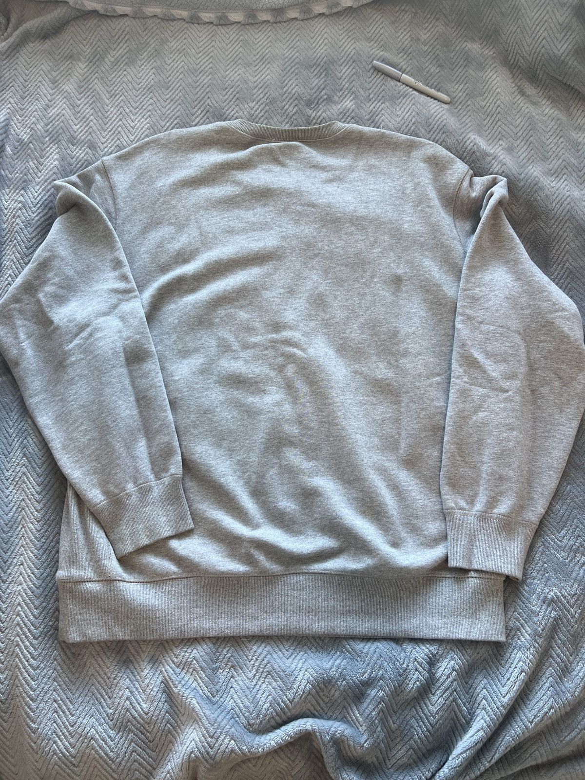 Revenge Revenge Grey "LOGO" Embroidered Crewneck Size US XL / EU 56 / 4 - 5 Thumbnail