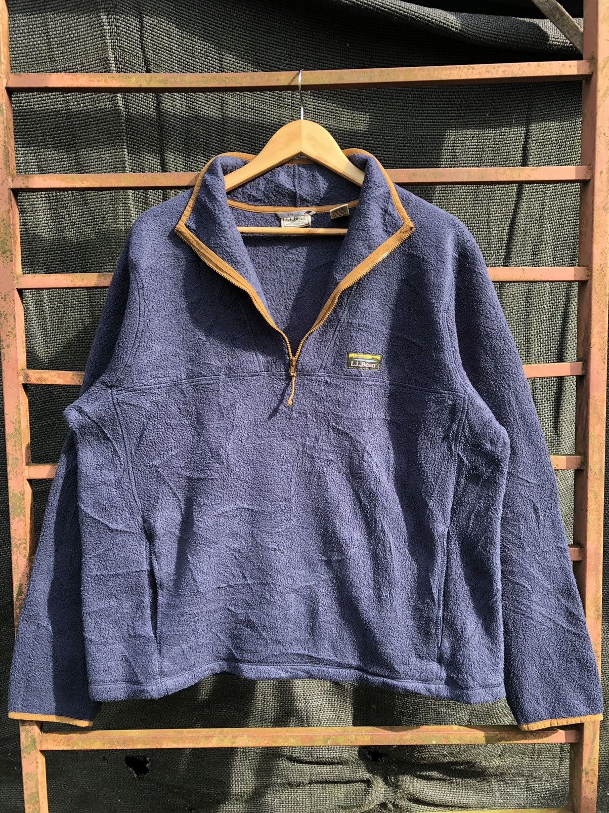 L.L. Bean × Vintage Vintage LL BEAN Fleece Half Zip Size US L / EU 52-54 / 3 - 3 Thumbnail