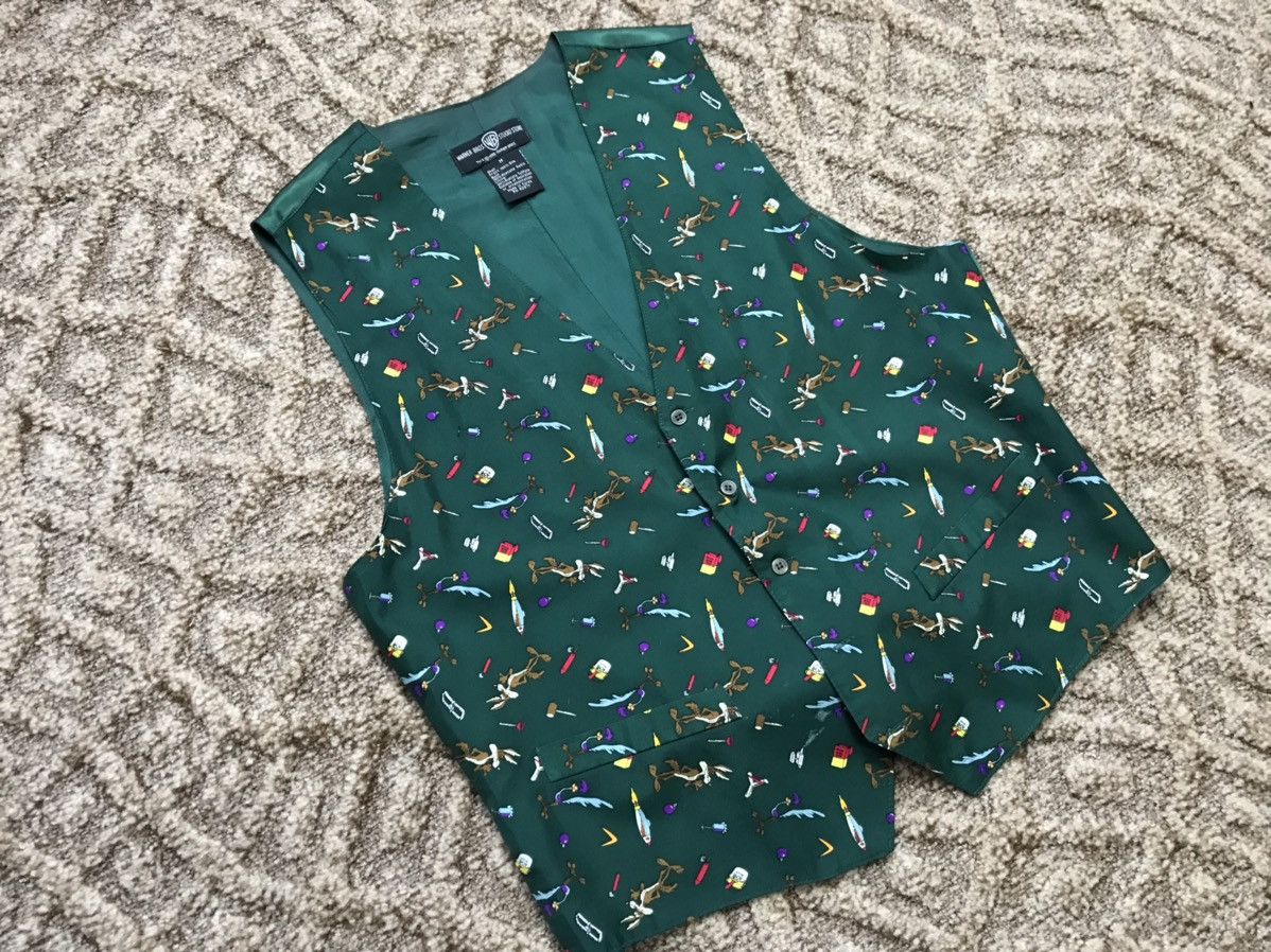 Warner Bros Warner Bros 1995 Silk printed vest Size 44R - 3 Thumbnail
