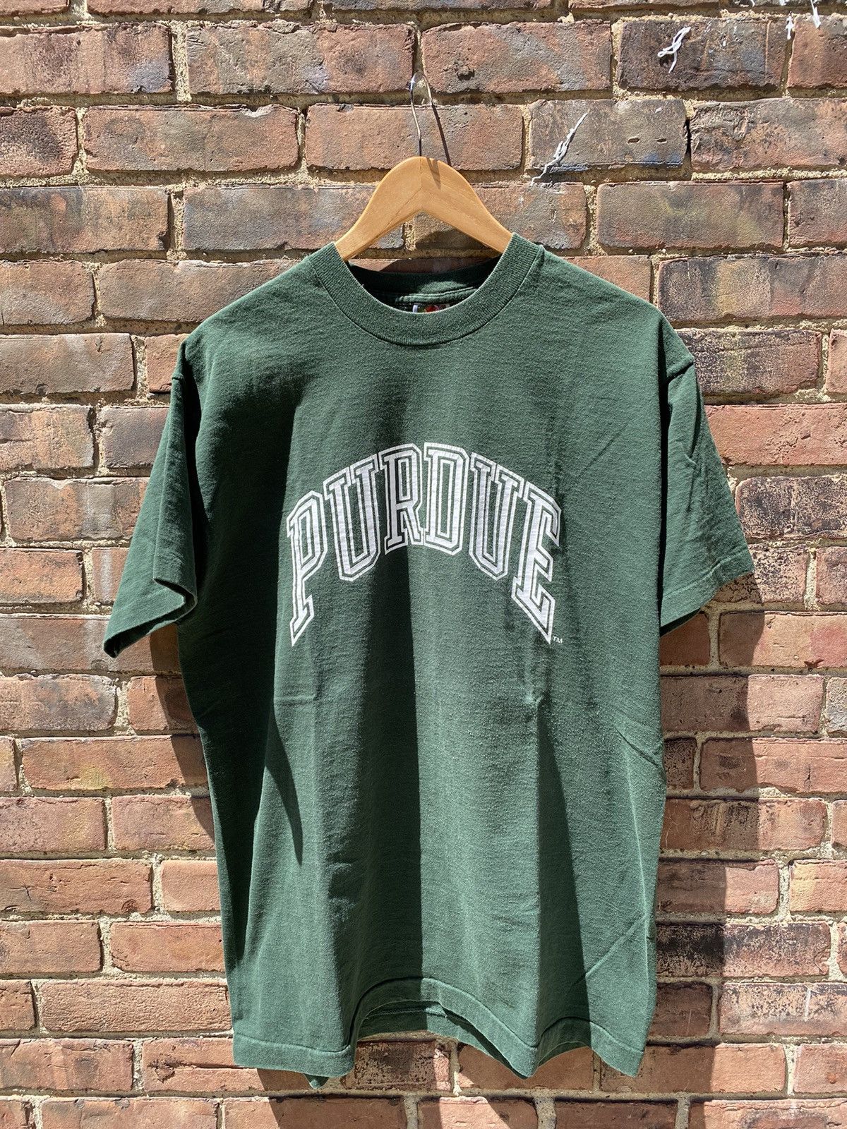 Vintage Vintage 90s Purdue University Single Stitch Tee Size US XL / EU 56 / 4 - 1 Thumbnail