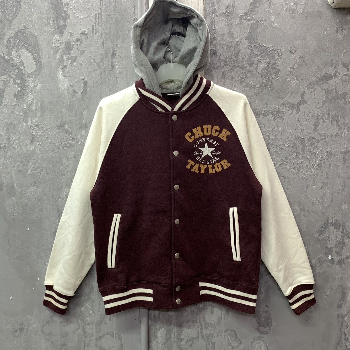 Converse Converse Hooded Varsity Jacket Size US M / EU 48-50 / 2 - 2 Thumbnail