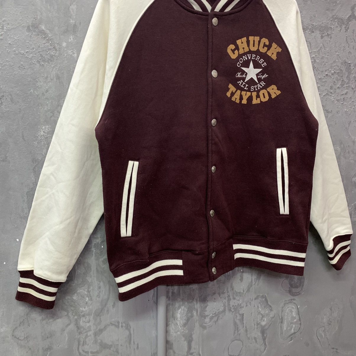 Converse Converse Hooded Varsity Jacket Size US M / EU 48-50 / 2 - 4 Thumbnail