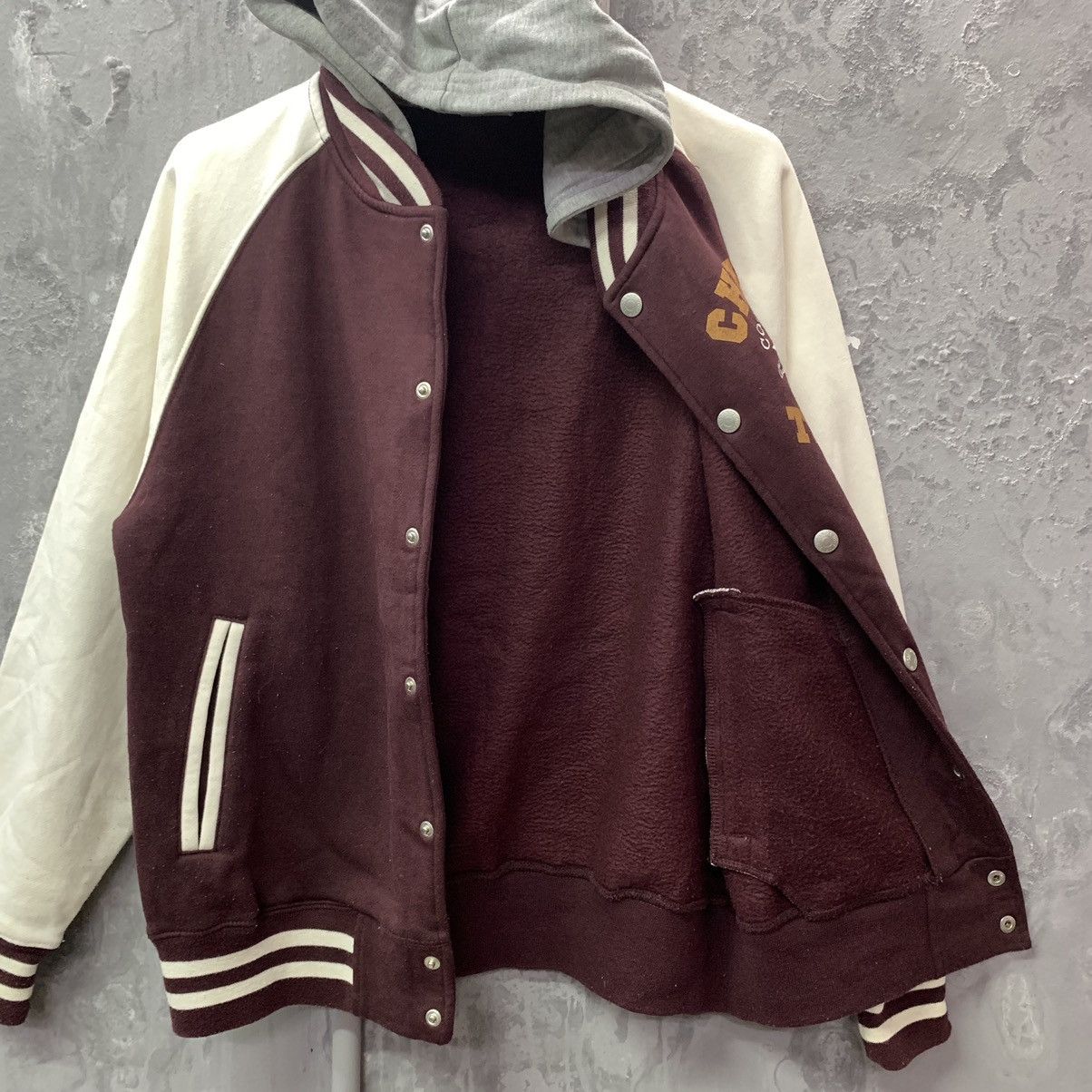 Converse Converse Hooded Varsity Jacket Size US M / EU 48-50 / 2 - 6 Thumbnail