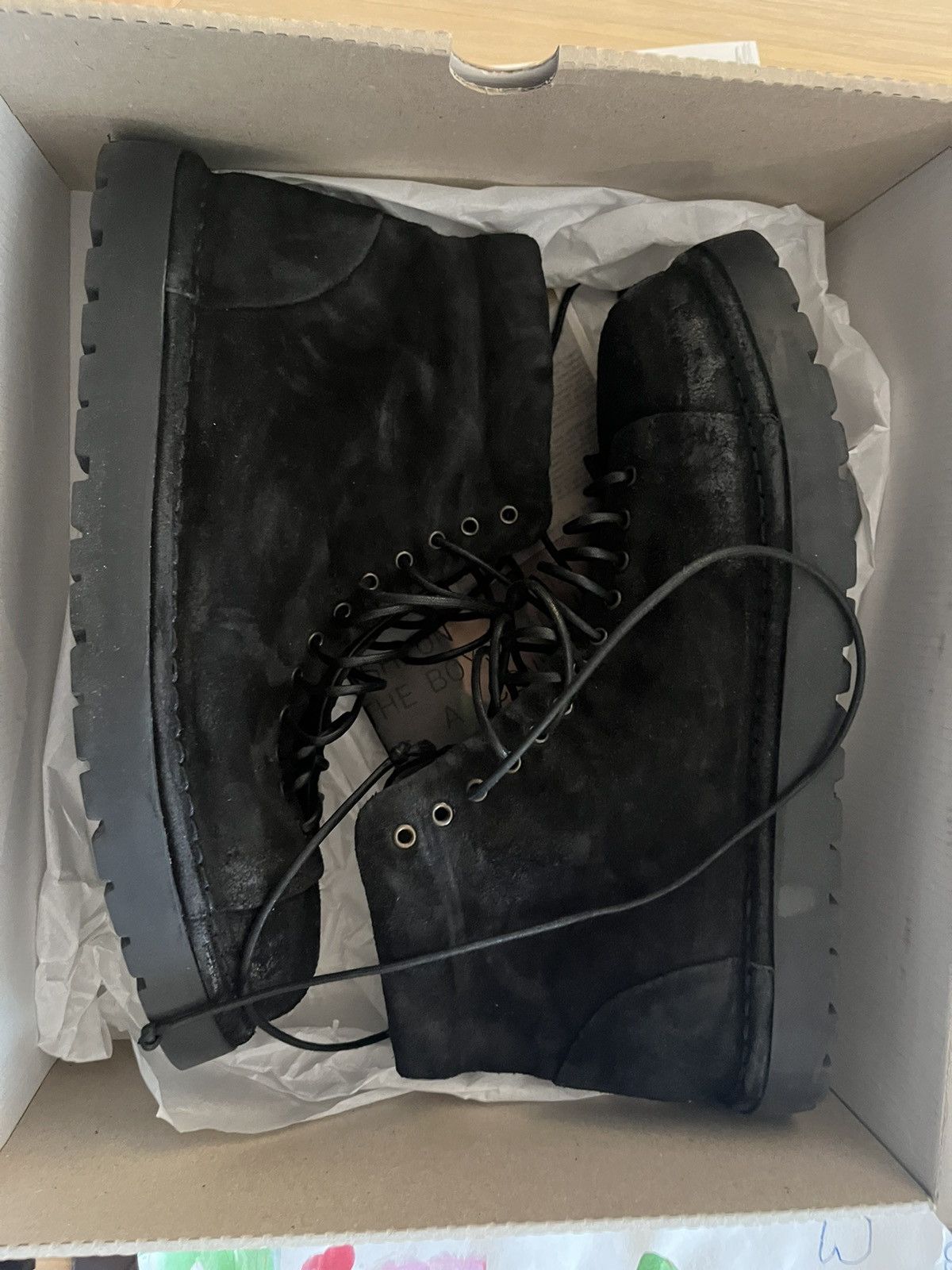 Marsell Marsell Black Gomme Pallotta Lace-Up Boot 42 | Grailed