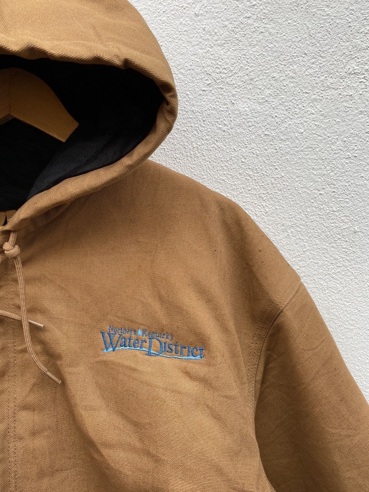Carhartt × Vintage Vintage Carhartt sunfaded hoodie canvas jacket Size US XL / EU 56 / 4 - 4 Thumbnail