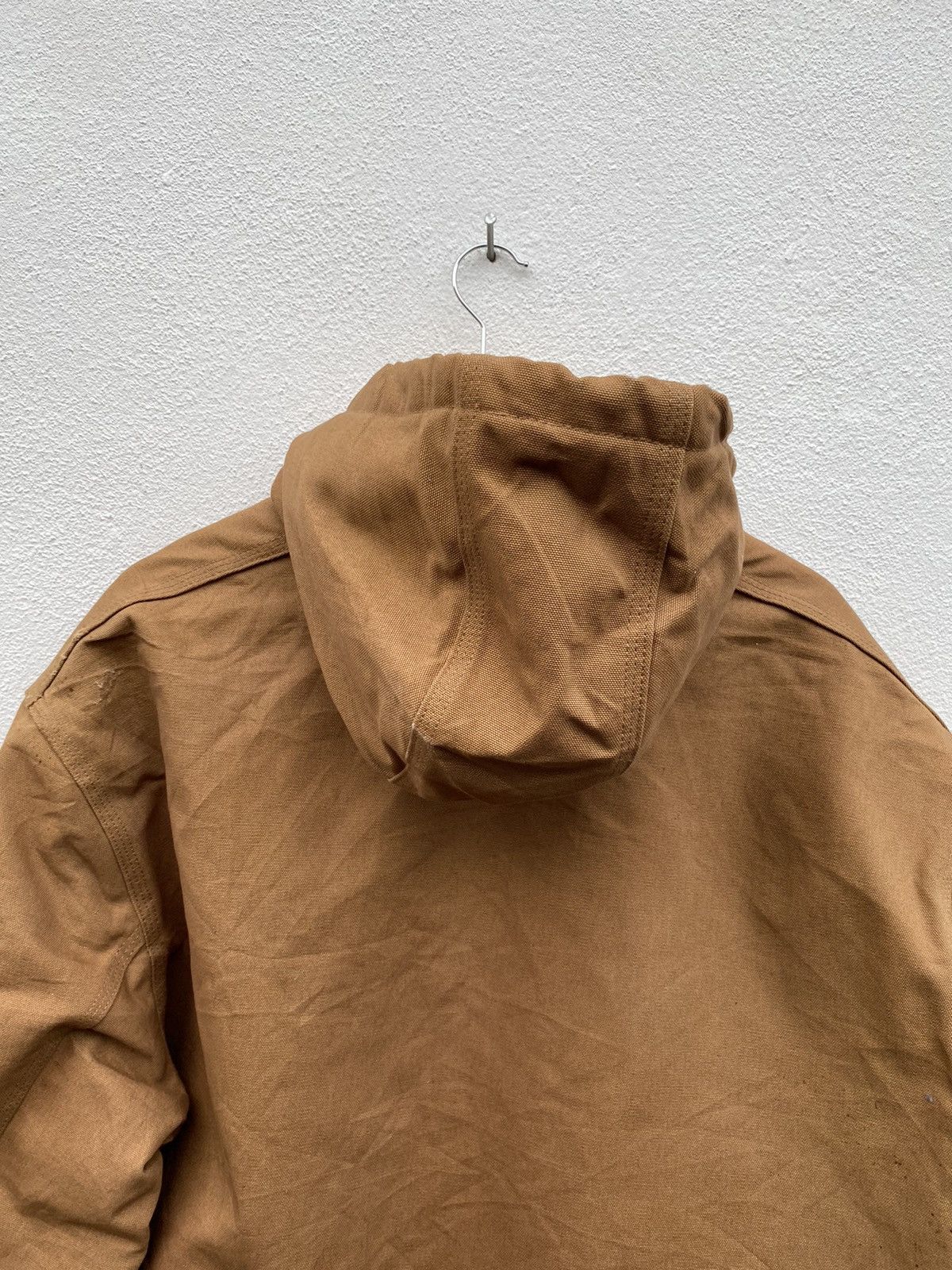 Carhartt × Vintage Vintage Carhartt sunfaded hoodie canvas jacket Size US XL / EU 56 / 4 - 9 Thumbnail