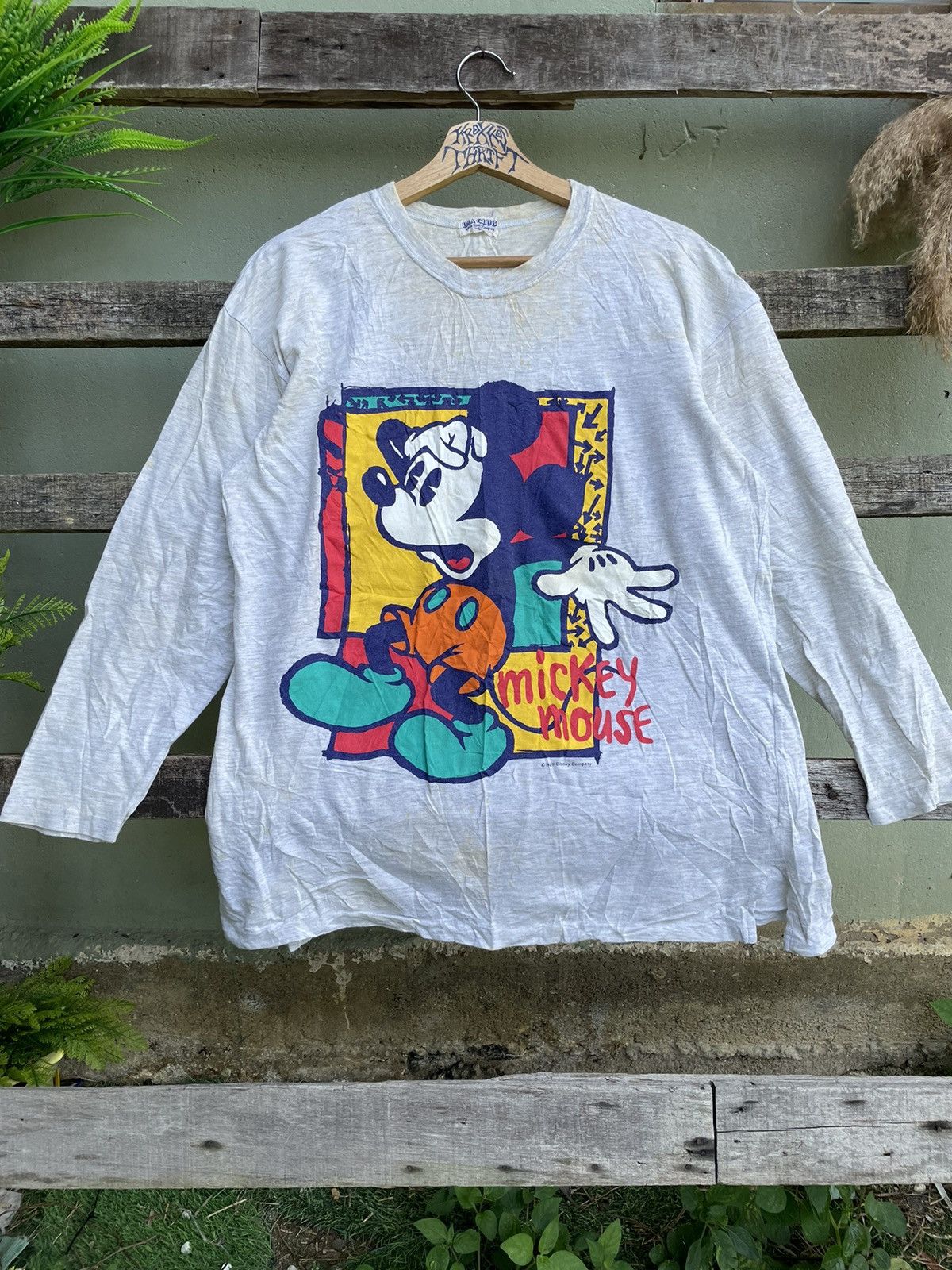 Vintage Mickey Mouse Big Logo Long Sleeve
