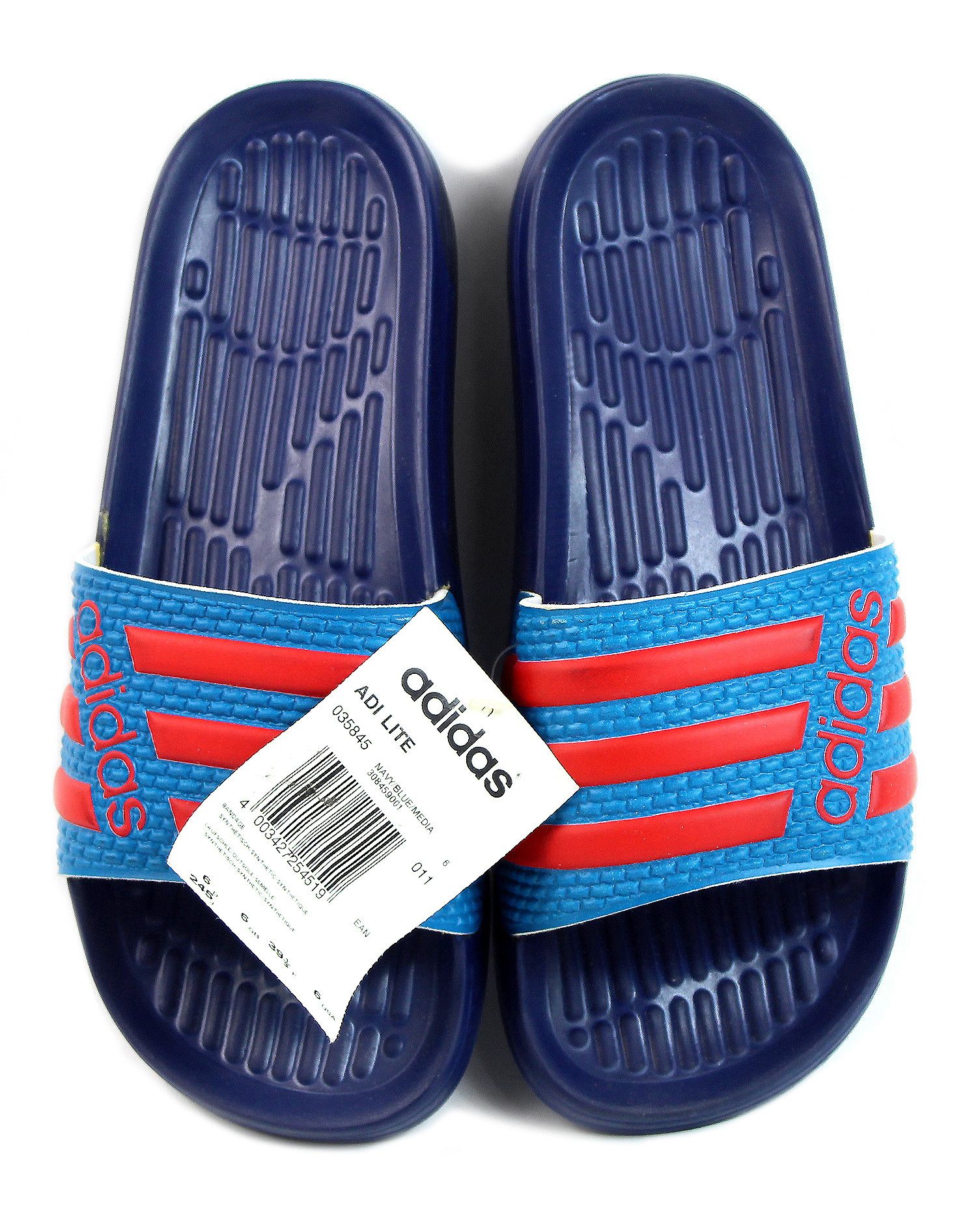 Adidas NOS 90s vintage adidas Adi Lite slides sandals slippers OG Size US 5.5 / IT 35.5 - 6 Thumbnail