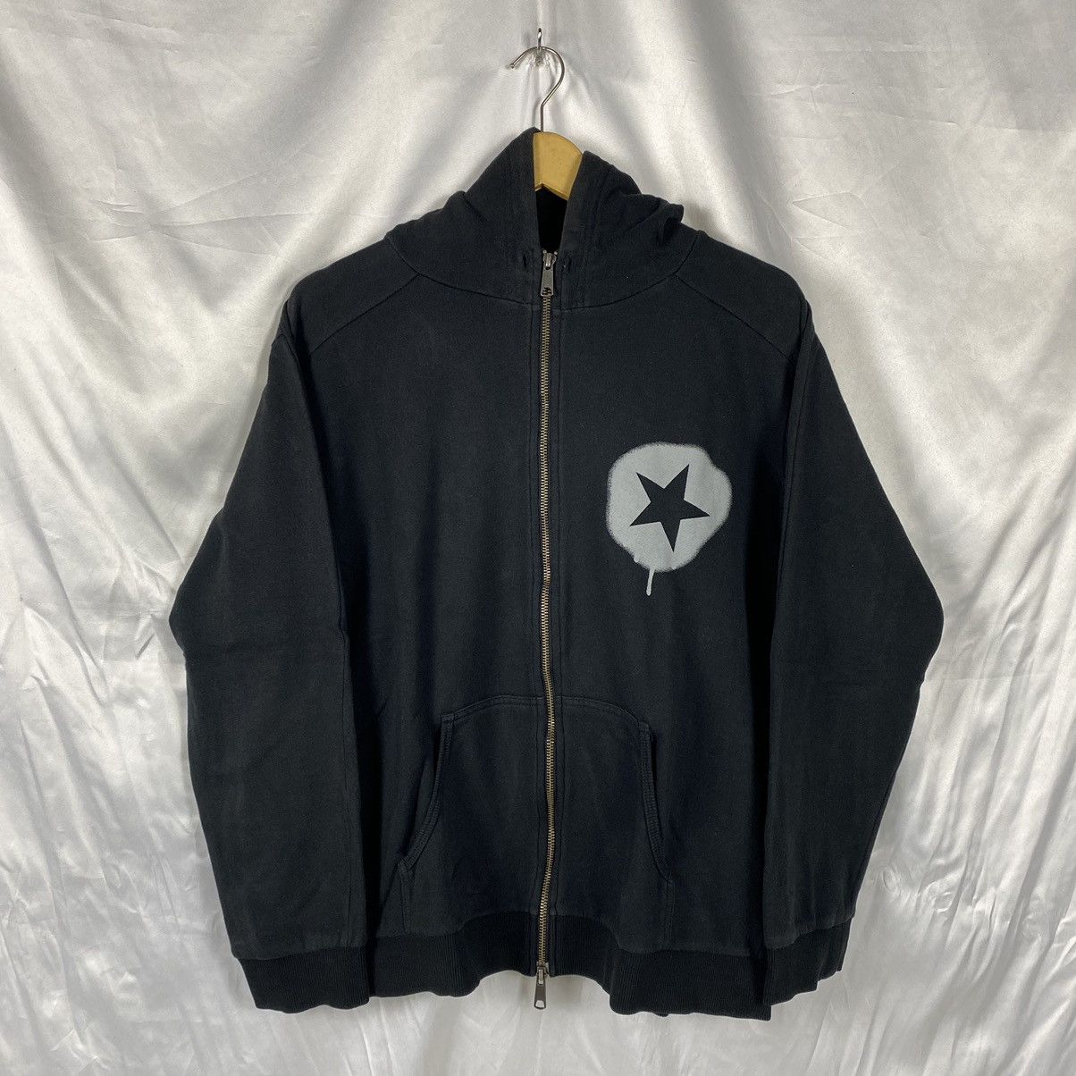Vintage PPFM Full Zip Checkered Hoodie Size S