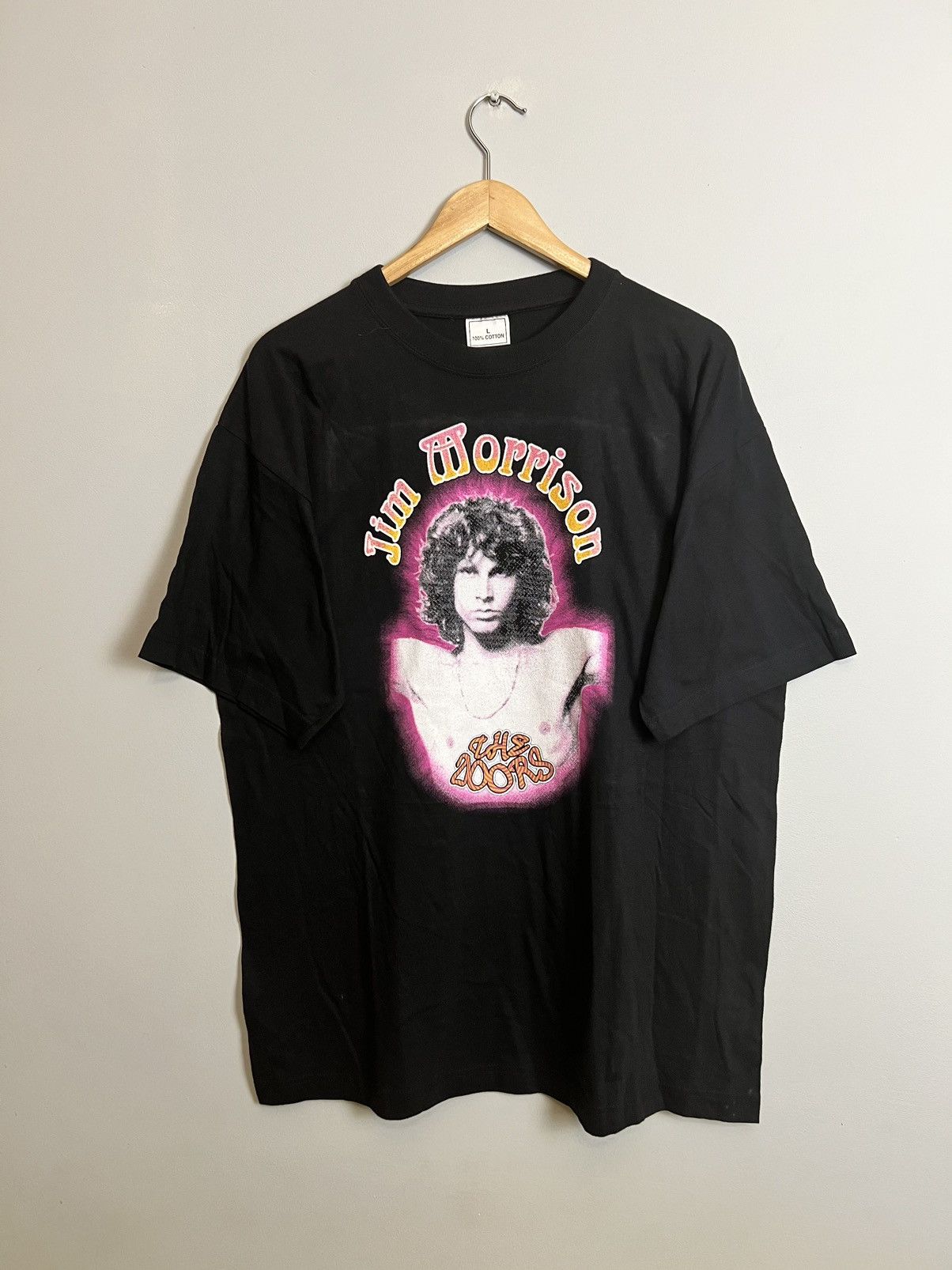 Band Tees Rare Vintage 90s THE DOORS Jim Morrison Rock Band T Shirt Size US L / EU 52-54 / 3 - 1 Thumbnail