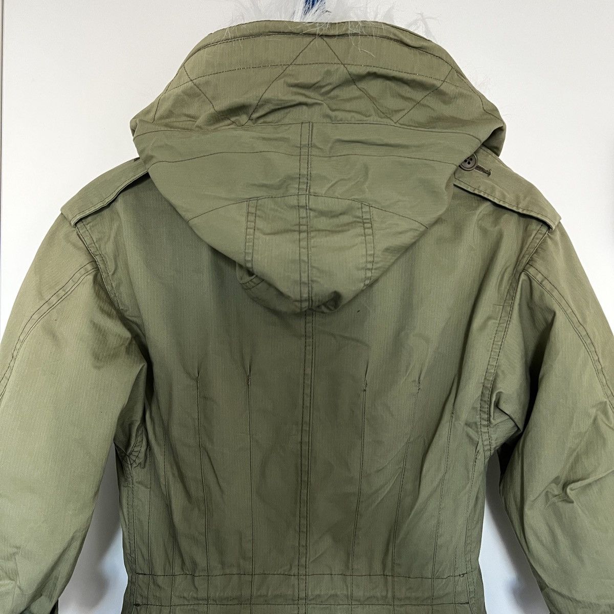 Junya Watanabe AD2010 Layered Fur Hooded Mods Coat